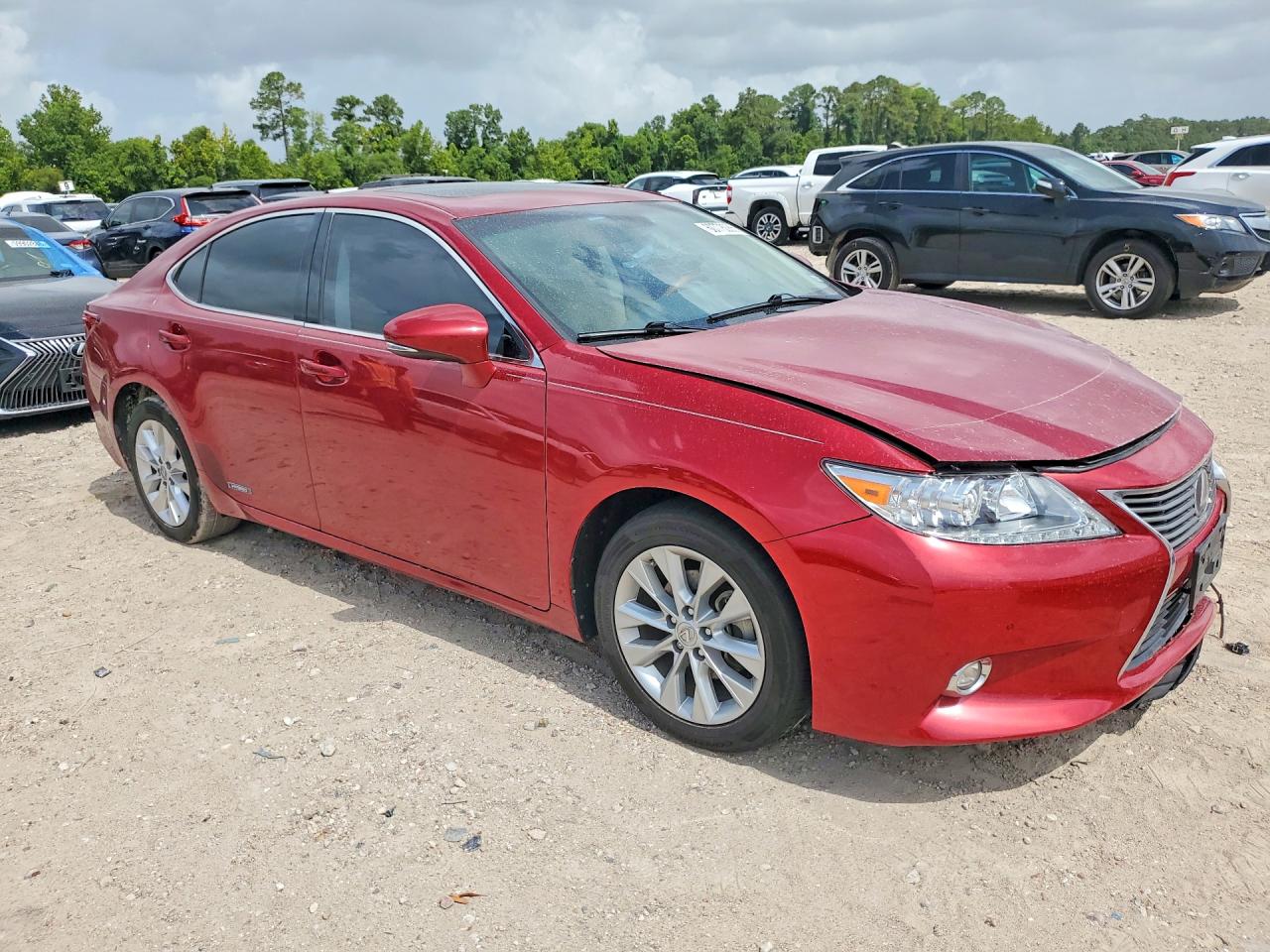 2014 Lexus Es 300h Красный vin: JTHBW1GG5E2044067