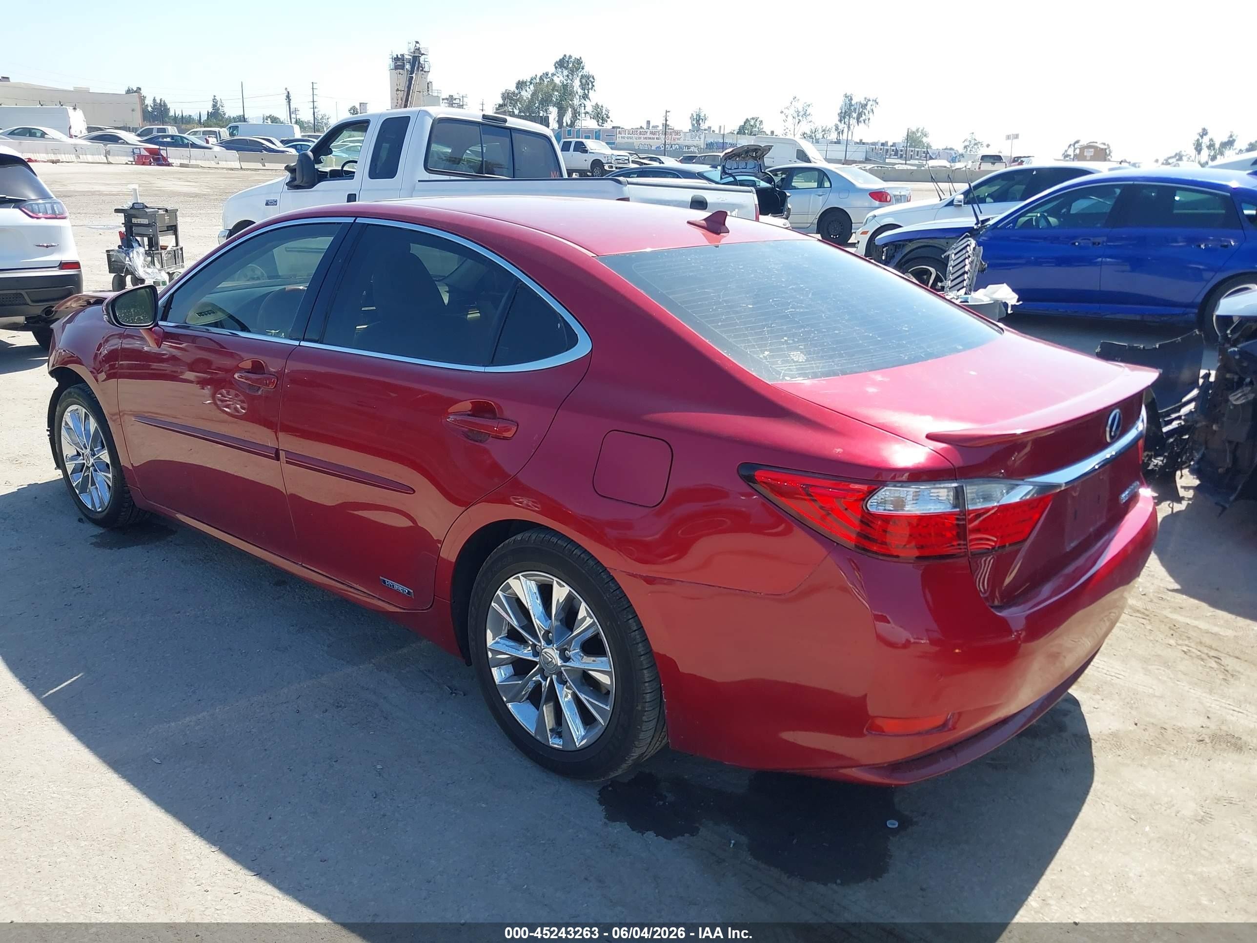 2014 Lexus Es 300h Burgundy vin: JTHBW1GG5E2058521