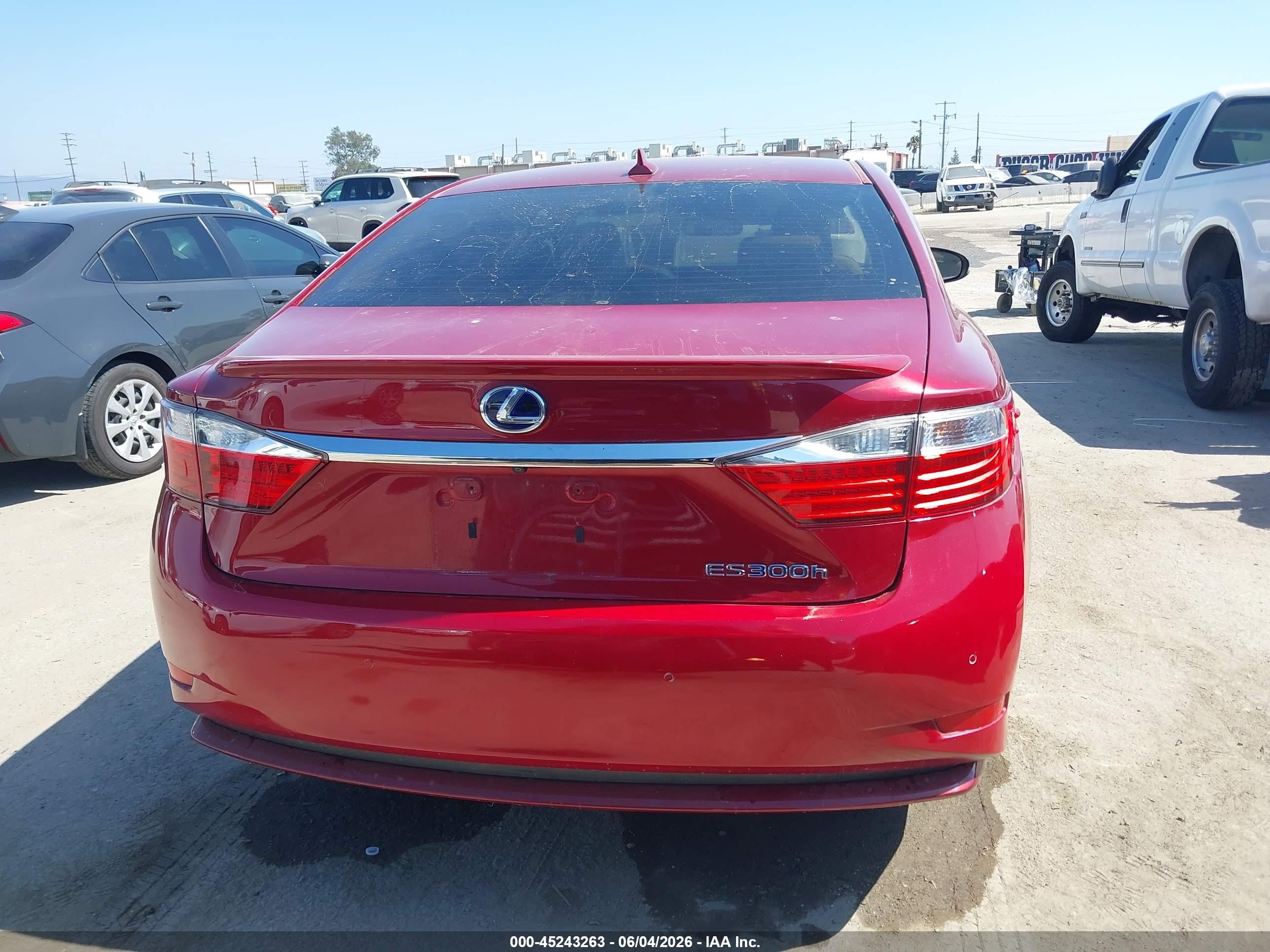 2014 Lexus Es 300h Burgundy vin: JTHBW1GG5E2058521