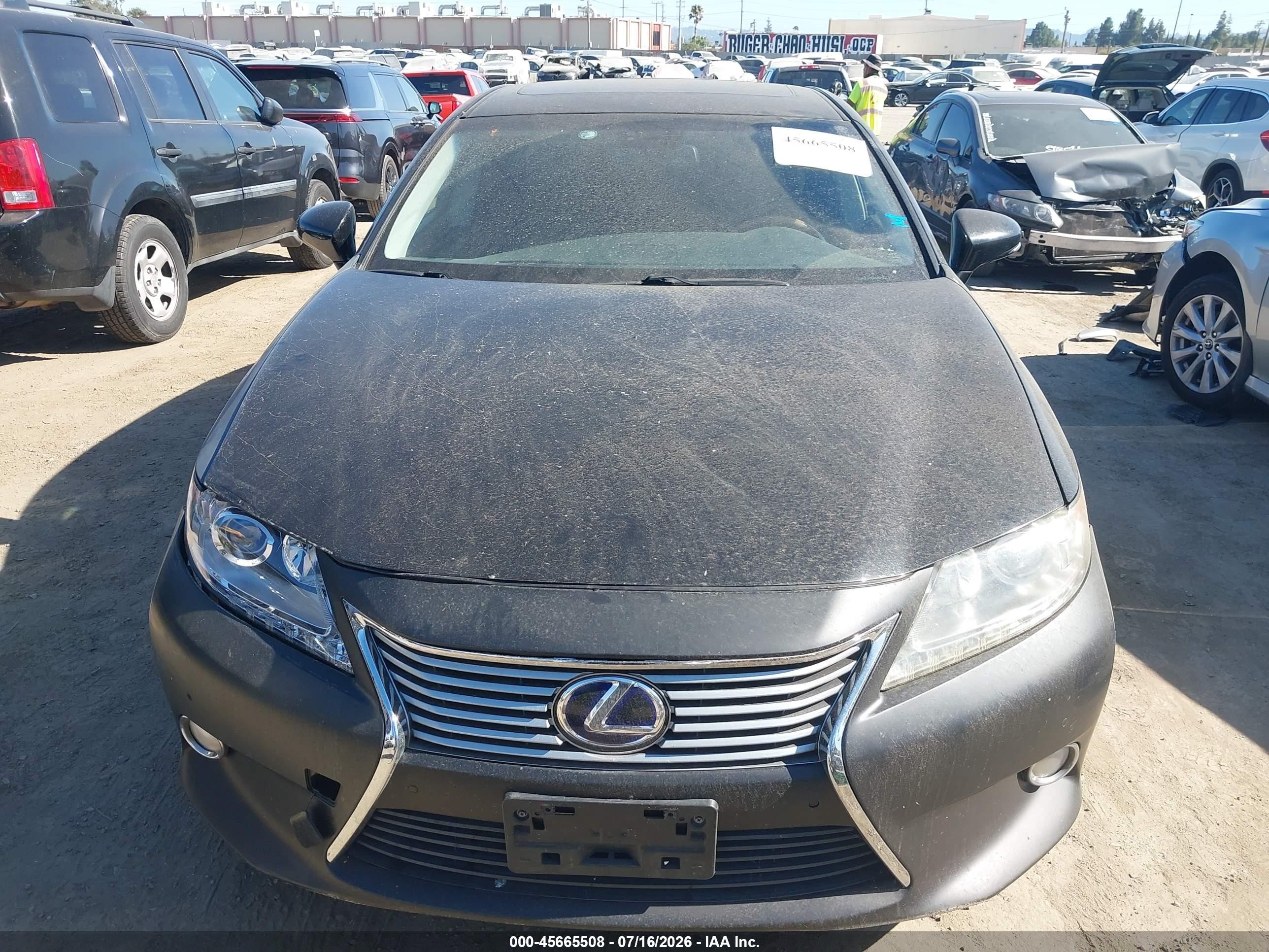 2014 Lexus Es 300h   Black vin: JTHBW1GG5E2070099