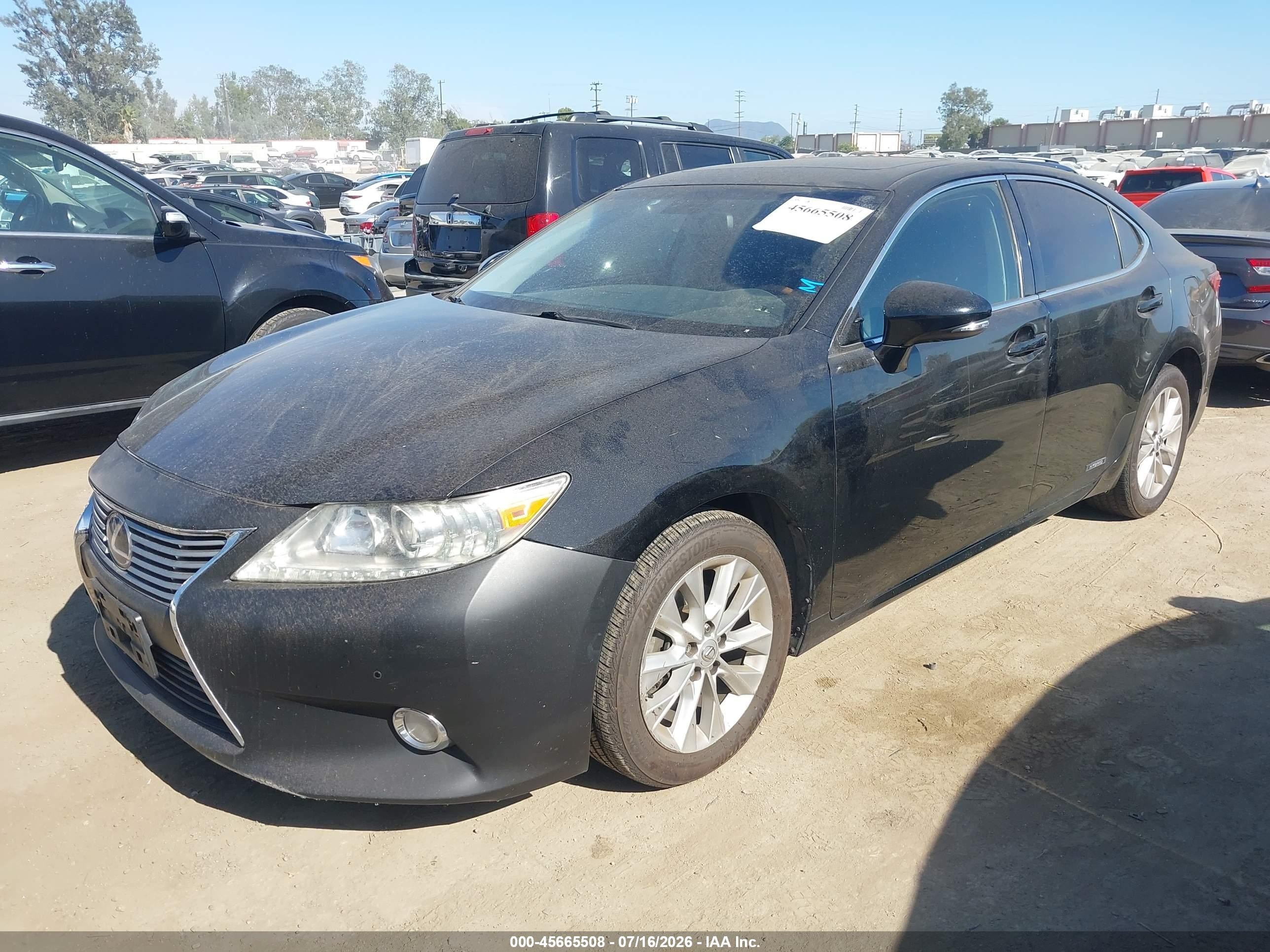 2014 Lexus Es 300h   Black vin: JTHBW1GG5E2070099
