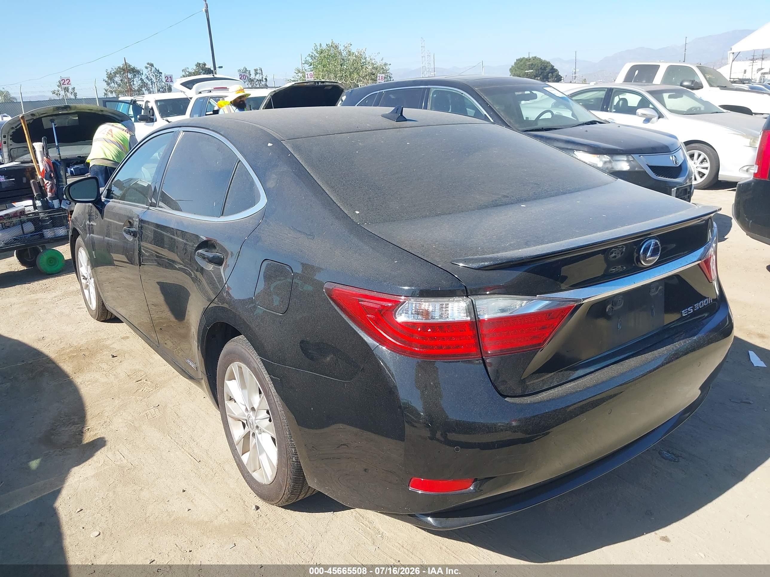2014 Lexus Es 300h   Black vin: JTHBW1GG5E2070099