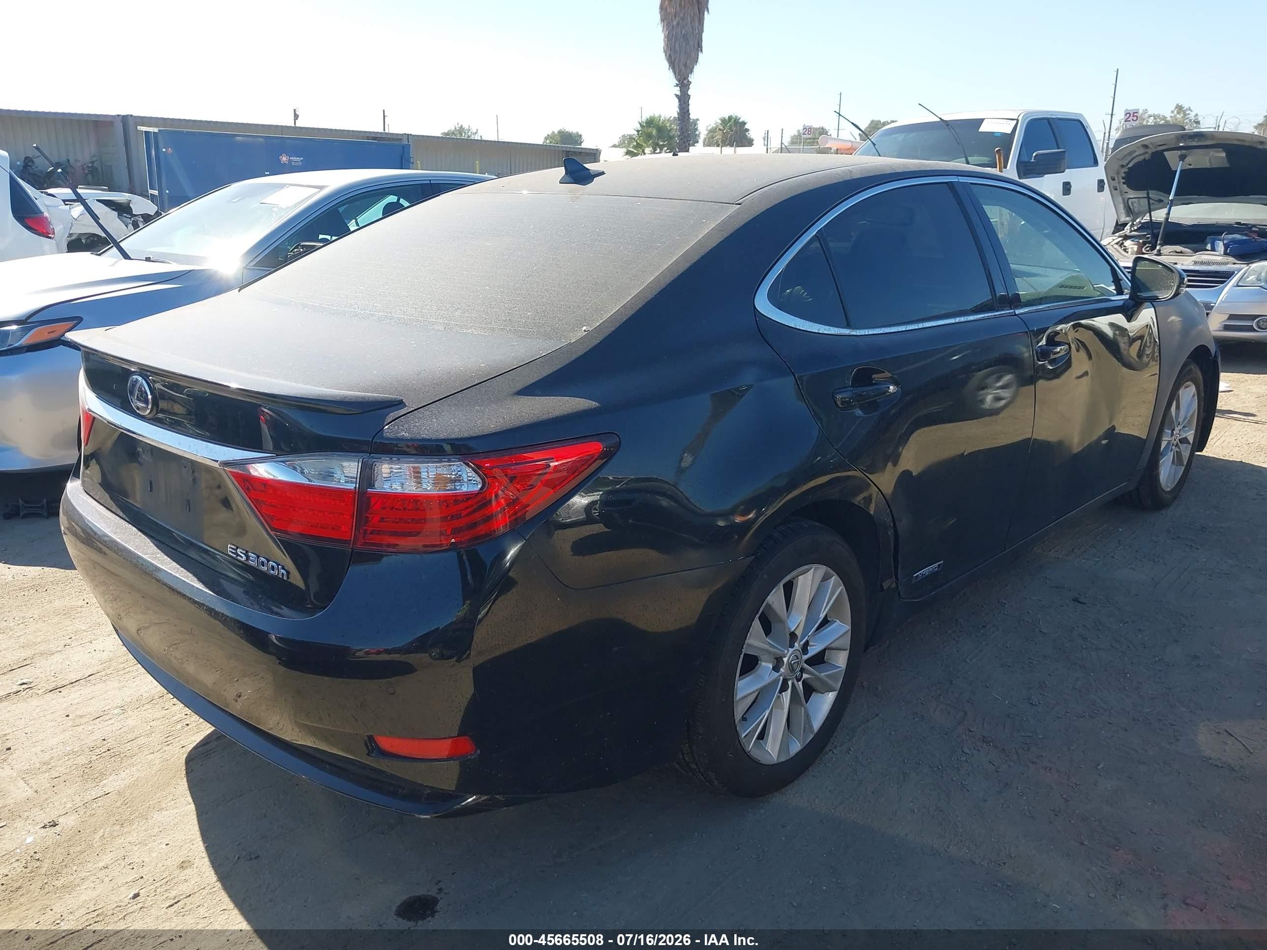 2014 Lexus Es 300h   Black vin: JTHBW1GG5E2070099