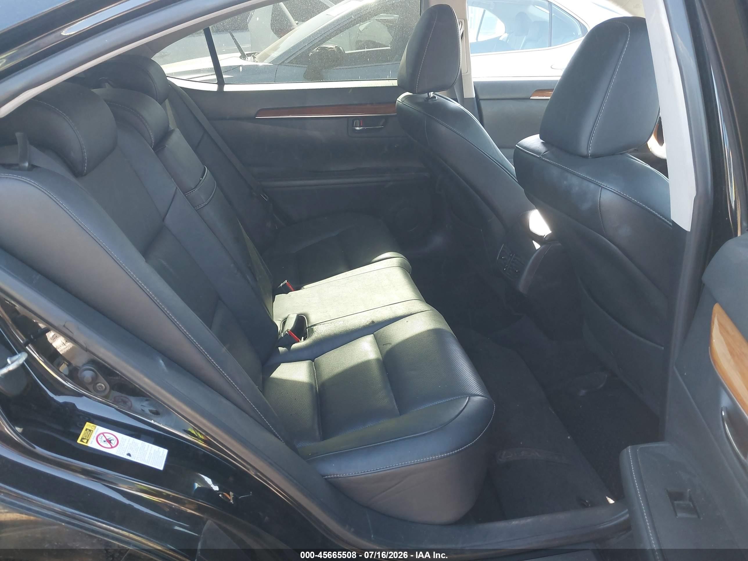 2014 Lexus Es 300h   Black vin: JTHBW1GG5E2070099