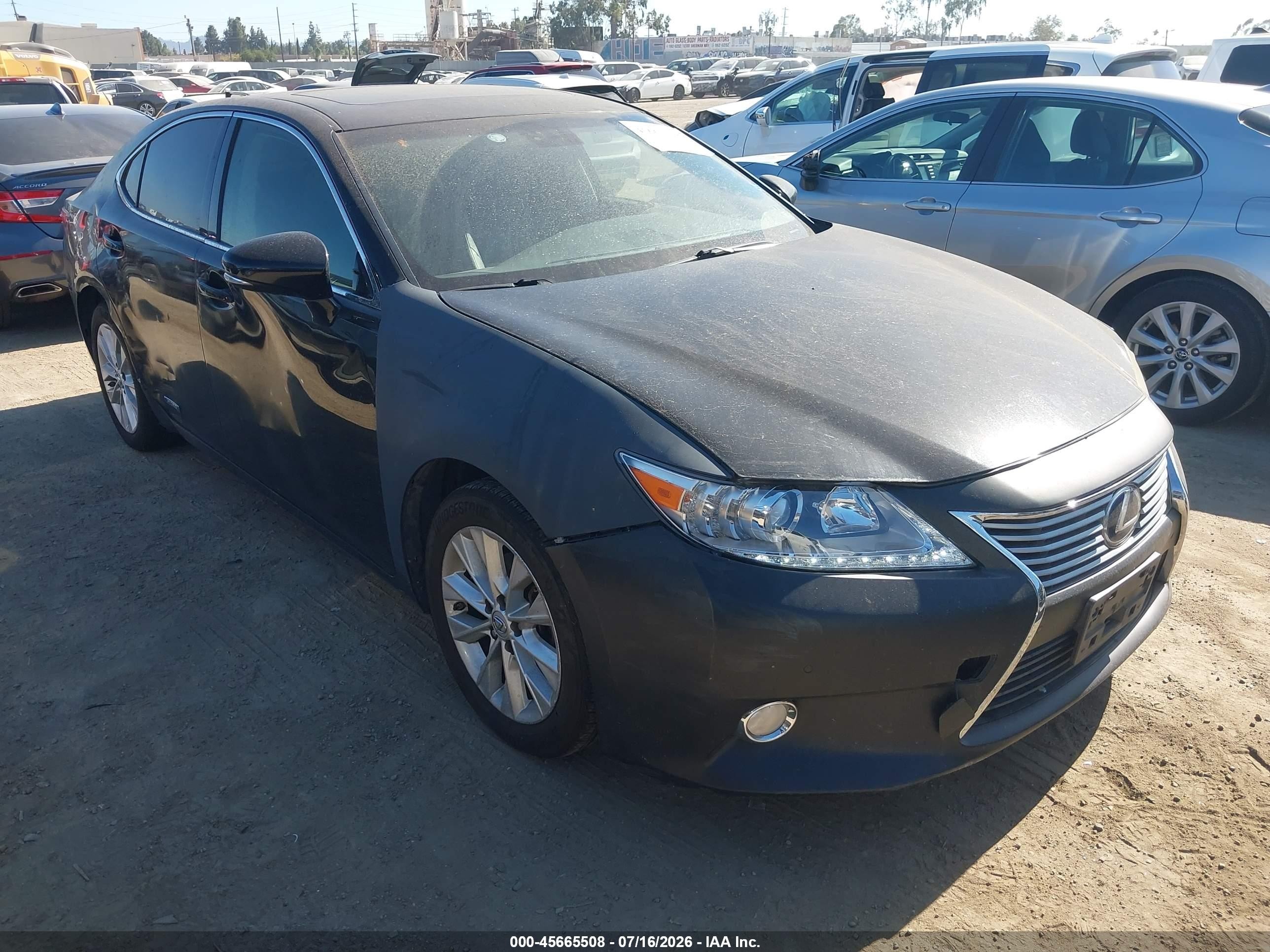 2014 Lexus Es 300h   Black vin: JTHBW1GG5E2070099