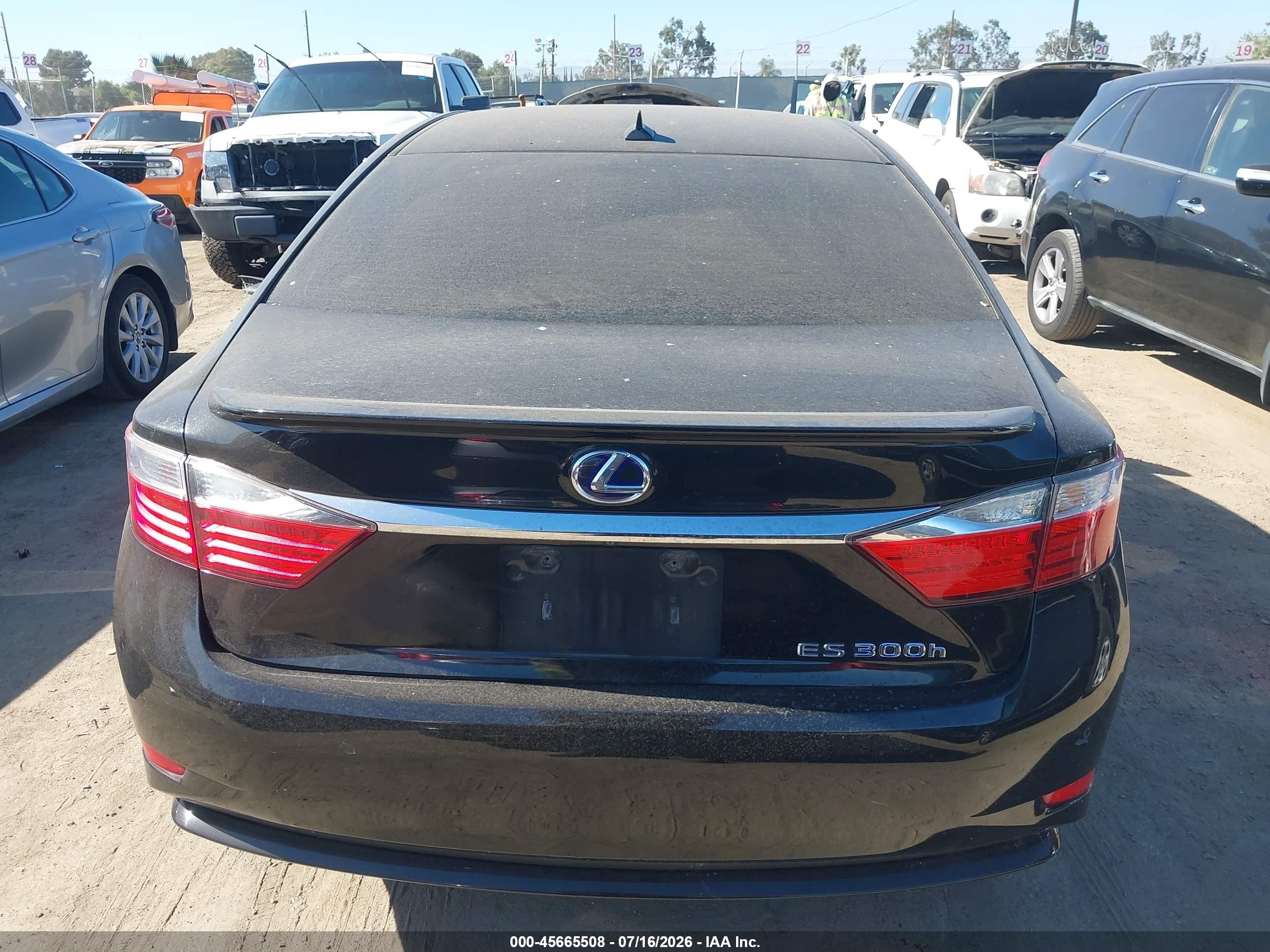 2014 Lexus Es 300h   Black vin: JTHBW1GG5E2070099