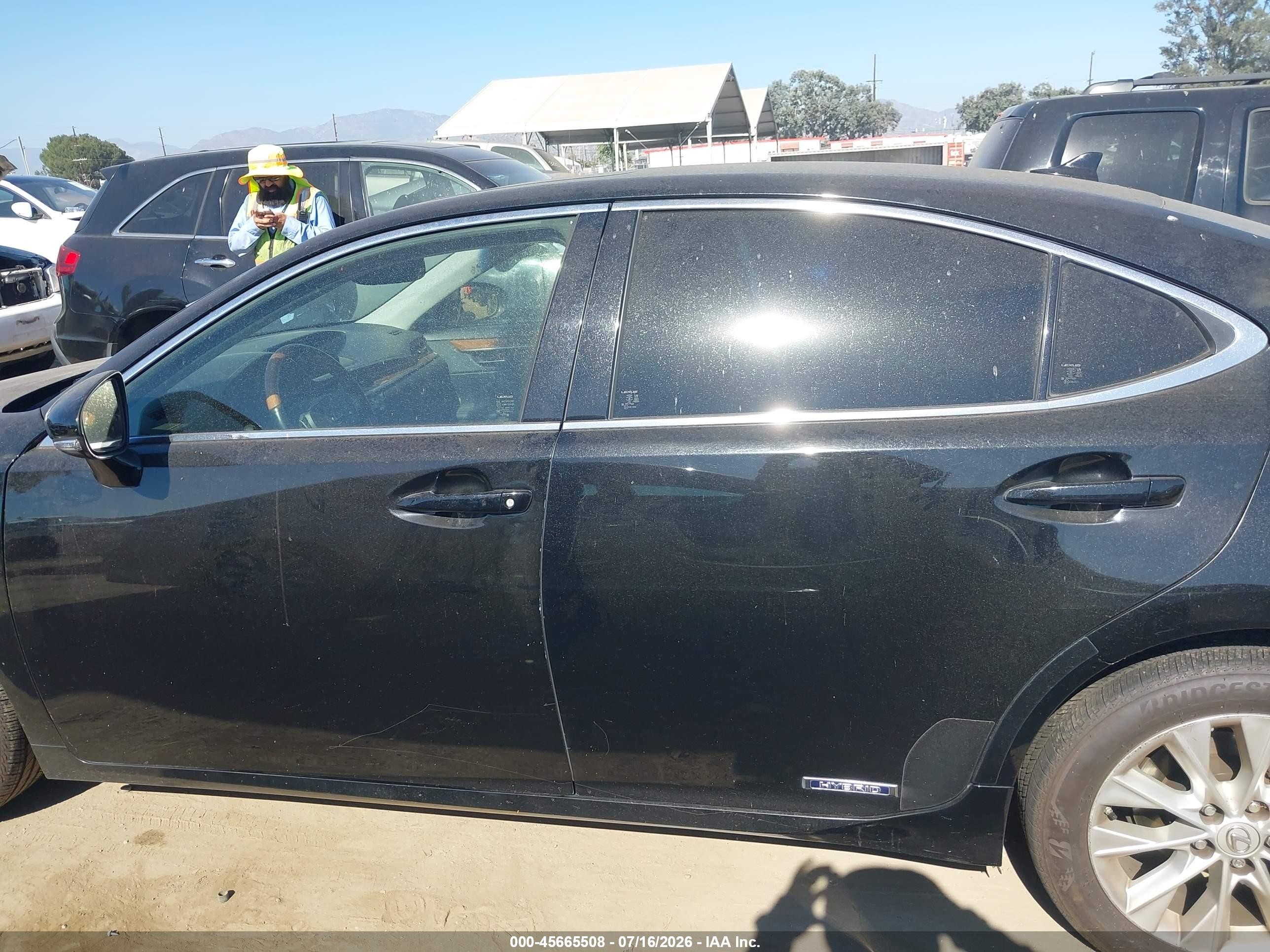 2014 Lexus Es 300h   Black vin: JTHBW1GG5E2070099