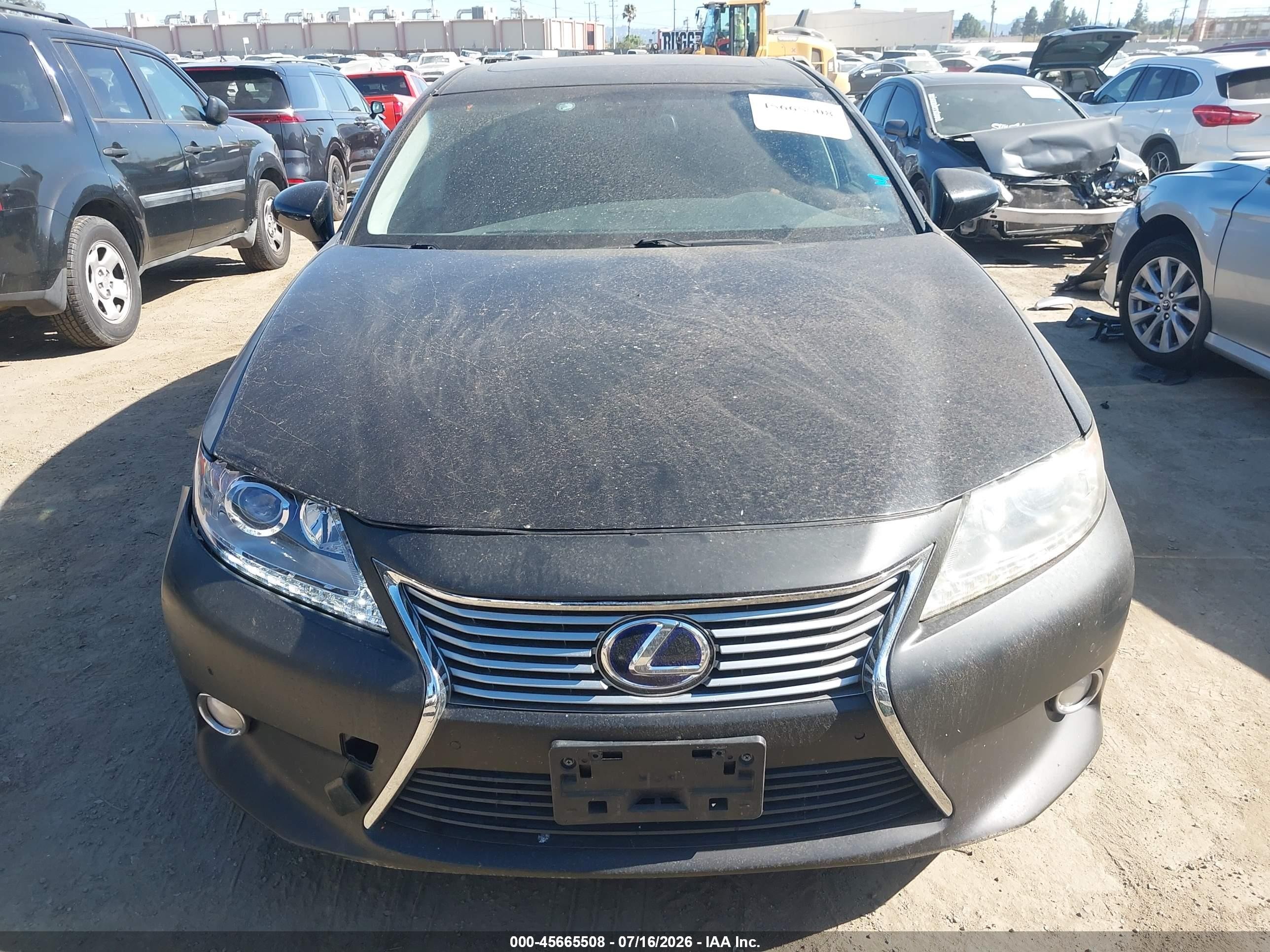 2014 Lexus Es 300h   Black vin: JTHBW1GG5E2070099