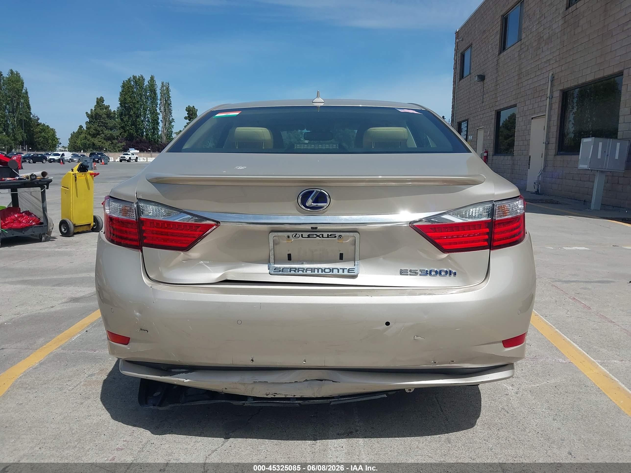2013 Lexus Es 300h   Gold vin: JTHBW1GG6D2004112