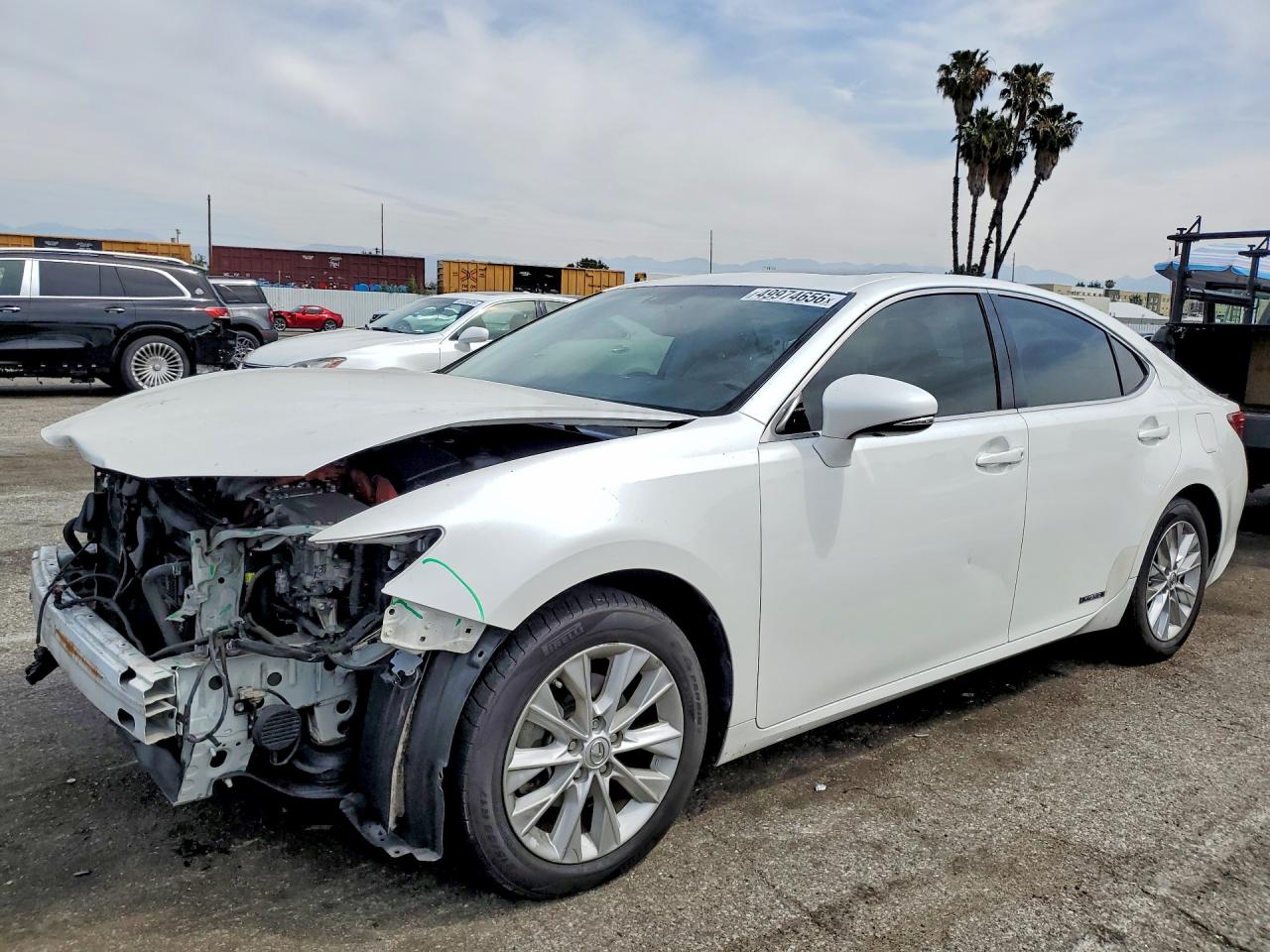 2013 Lexus Es 300h White vin: JTHBW1GG6D2006989