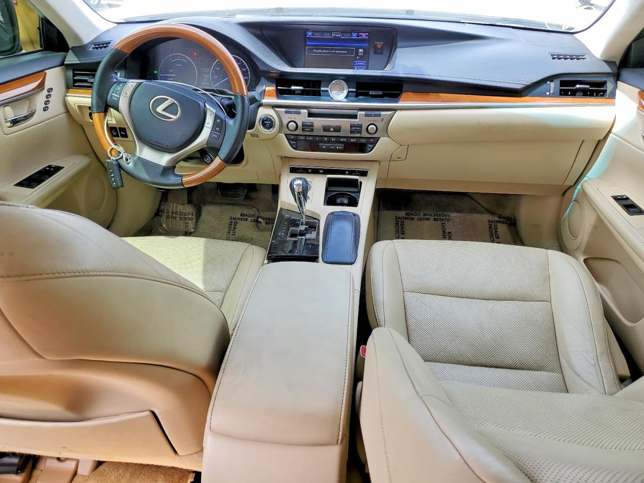 2013 Lexus Es 300h White vin: JTHBW1GG6D2006989