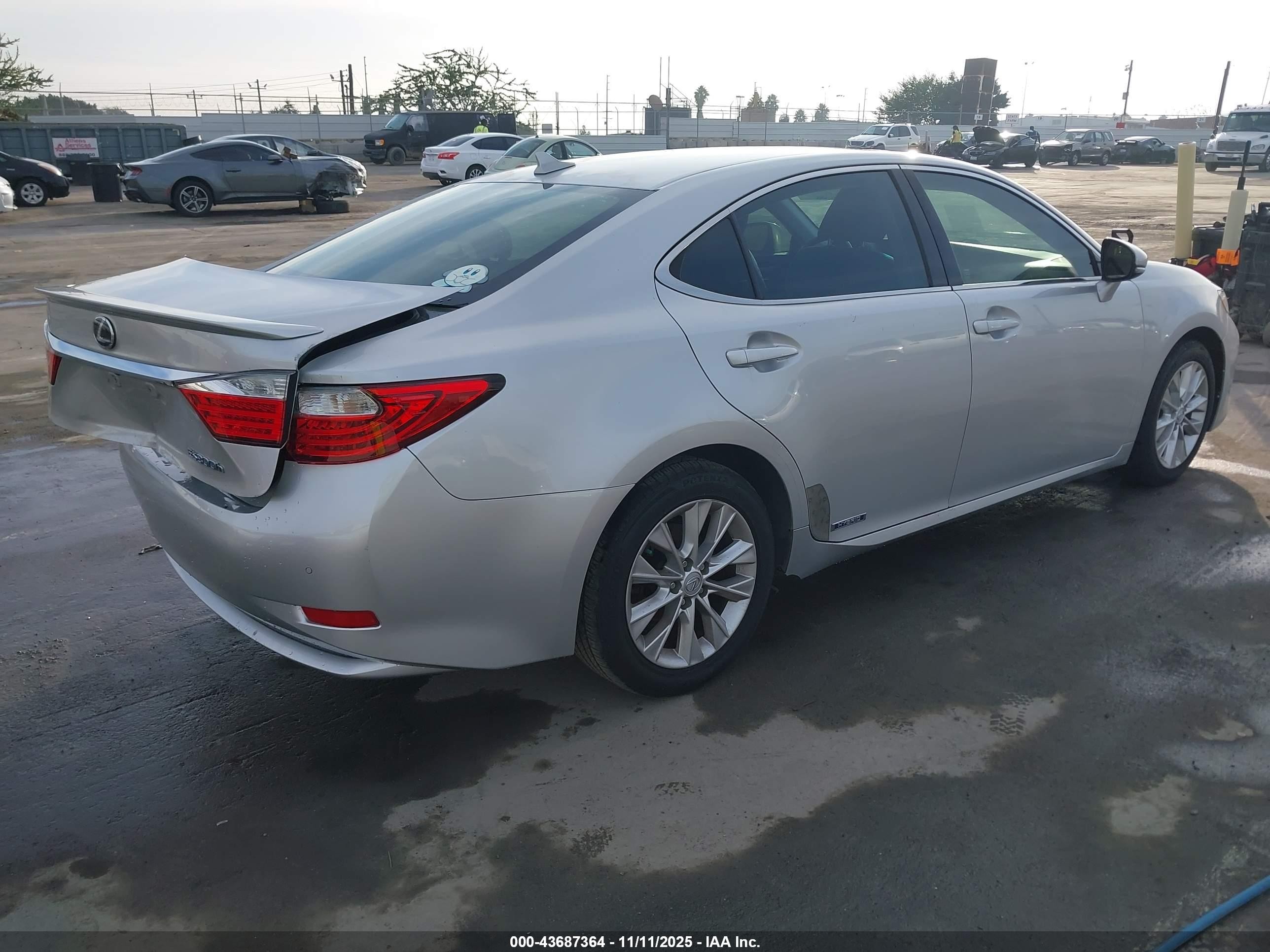 2013 Lexus Es 300h   Gray vin: JTHBW1GG6D2009133