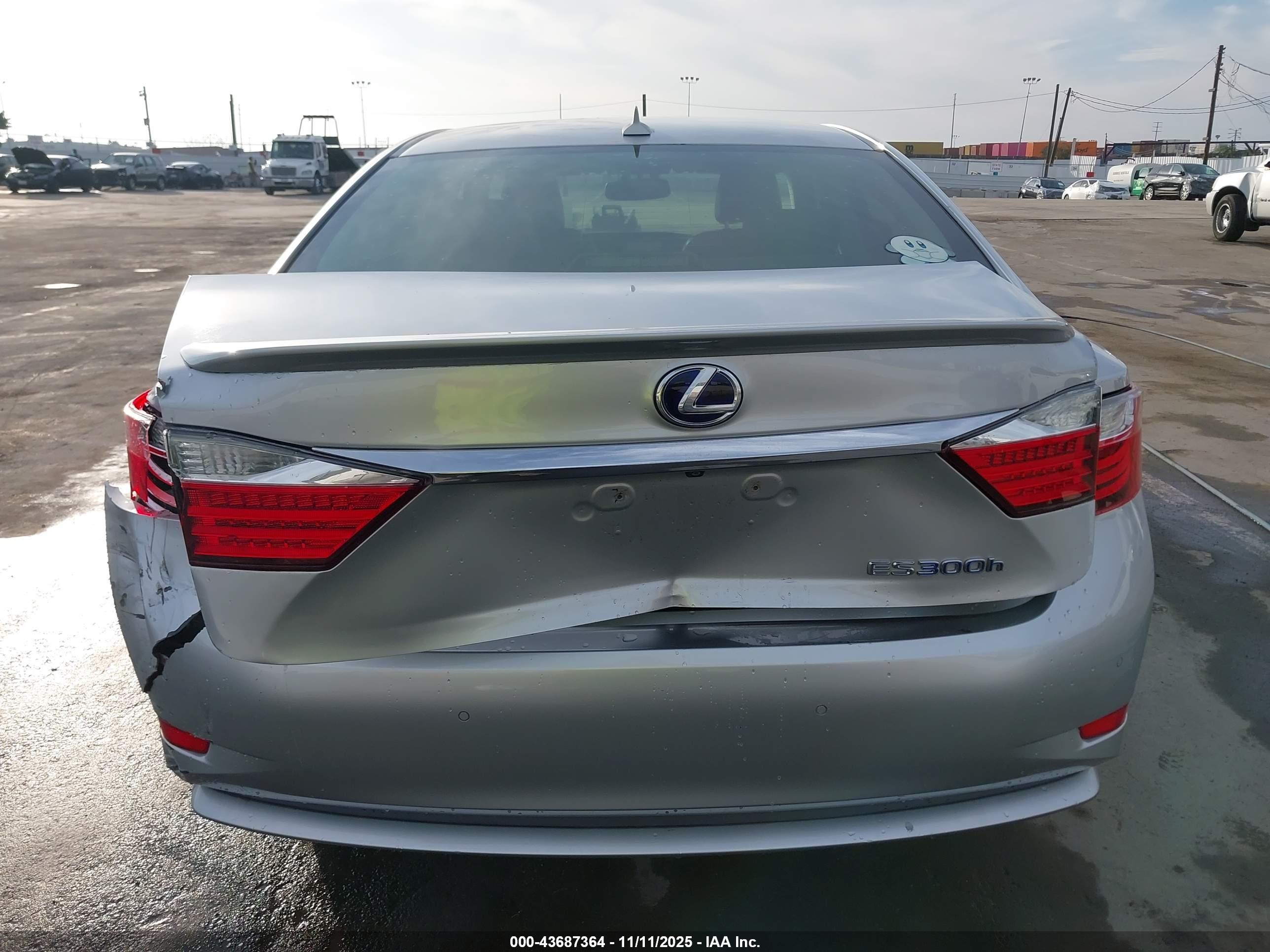 2013 Lexus Es 300h   Gray vin: JTHBW1GG6D2009133