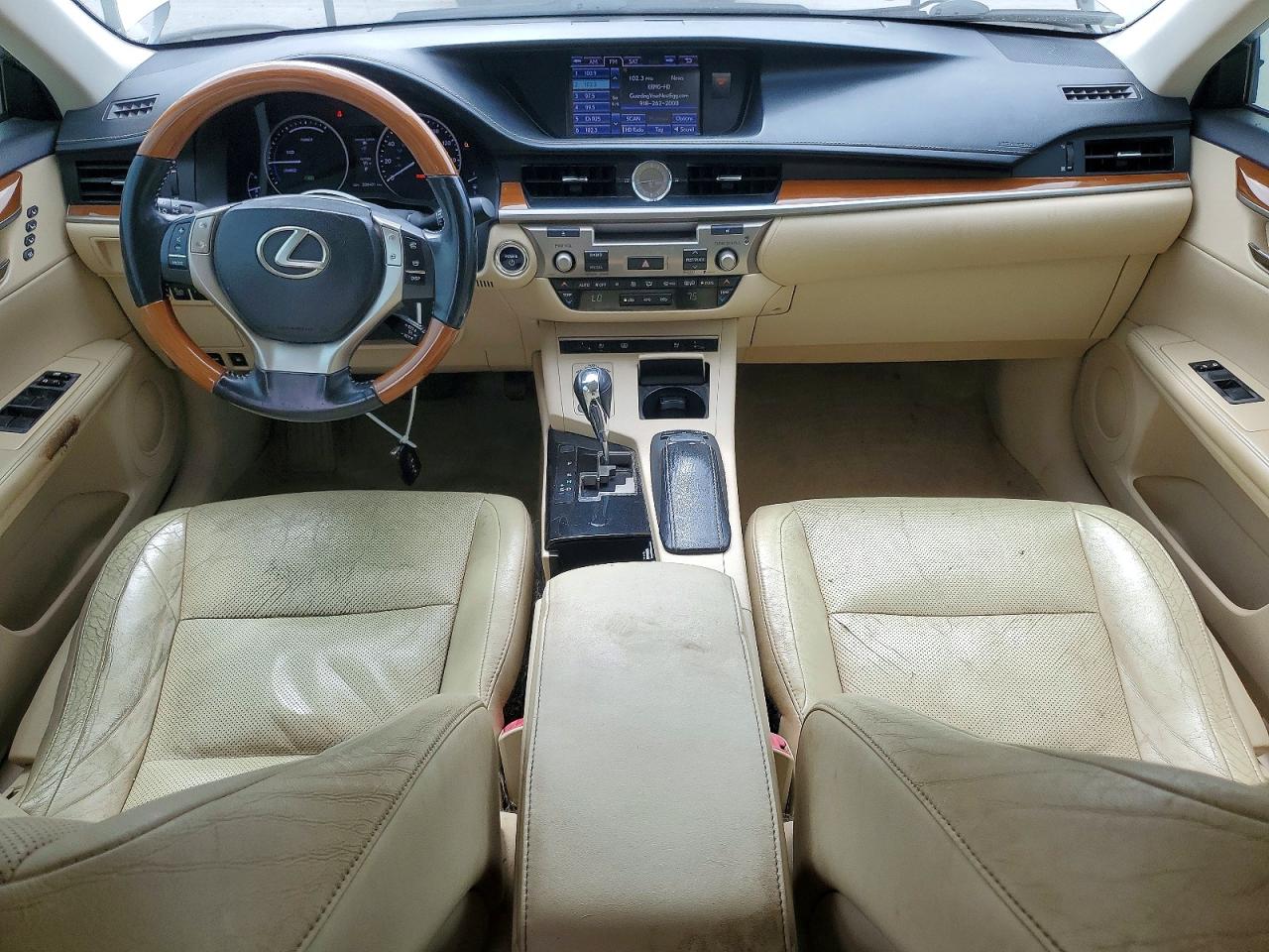 2013 Lexus Es 300h White vin: JTHBW1GG6D2030631