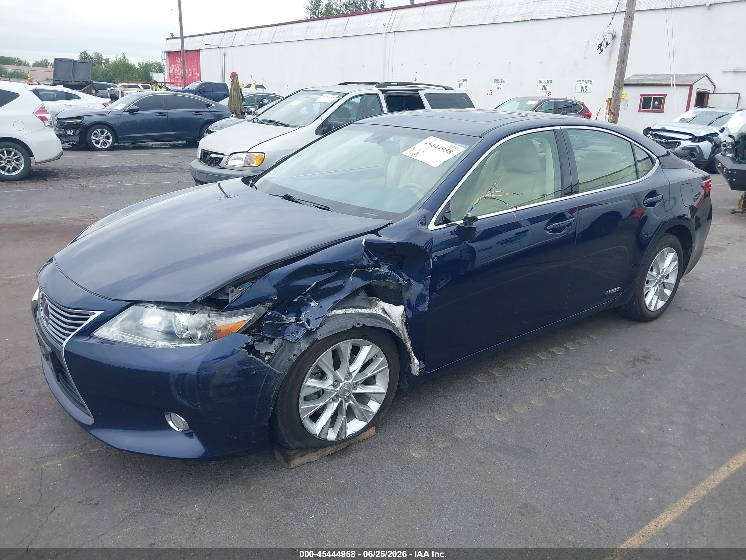 2013 Lexus Es 300h   Blue vin: JTHBW1GG6D2032881