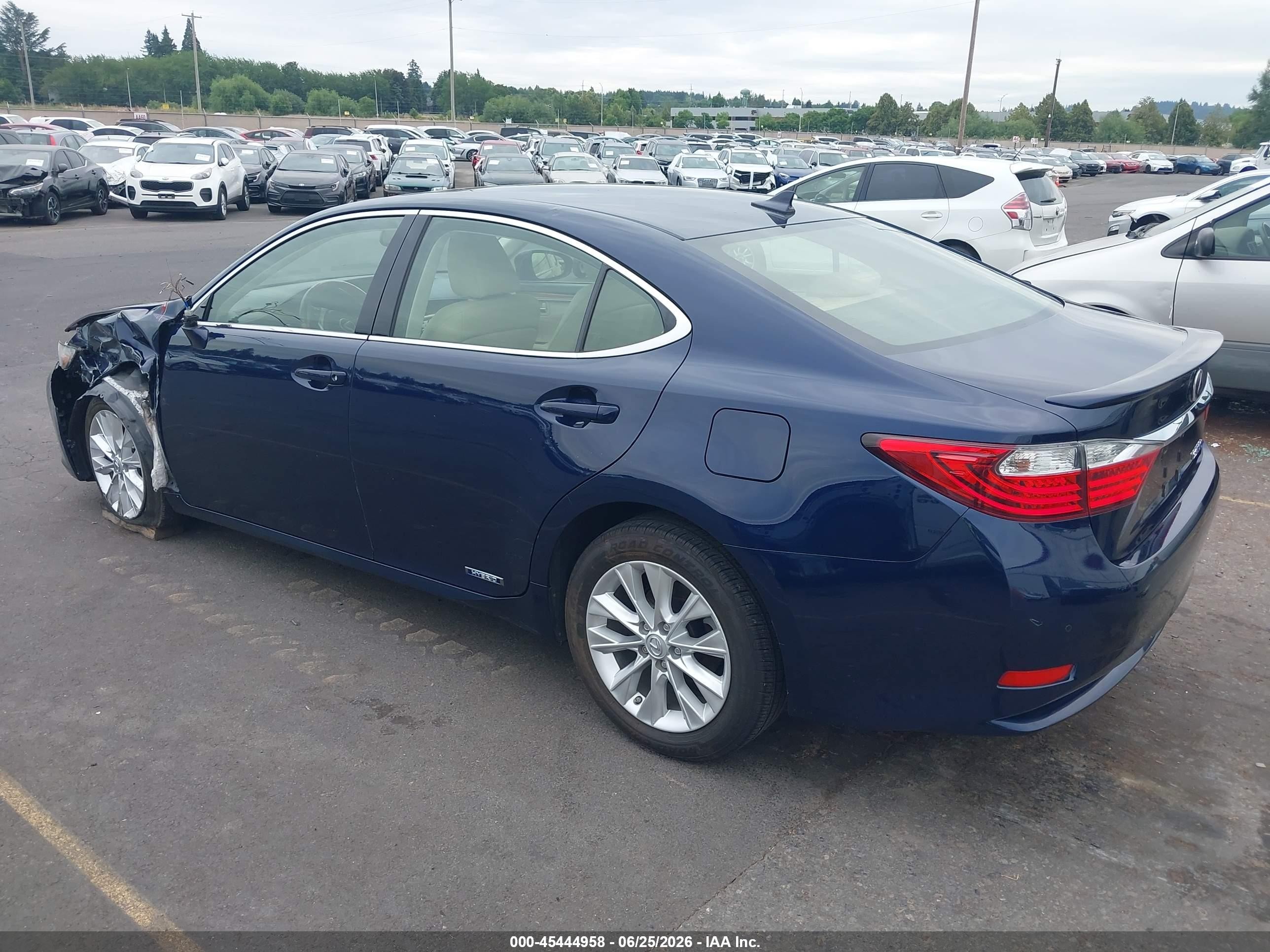 2013 Lexus Es 300h   Blue vin: JTHBW1GG6D2032881