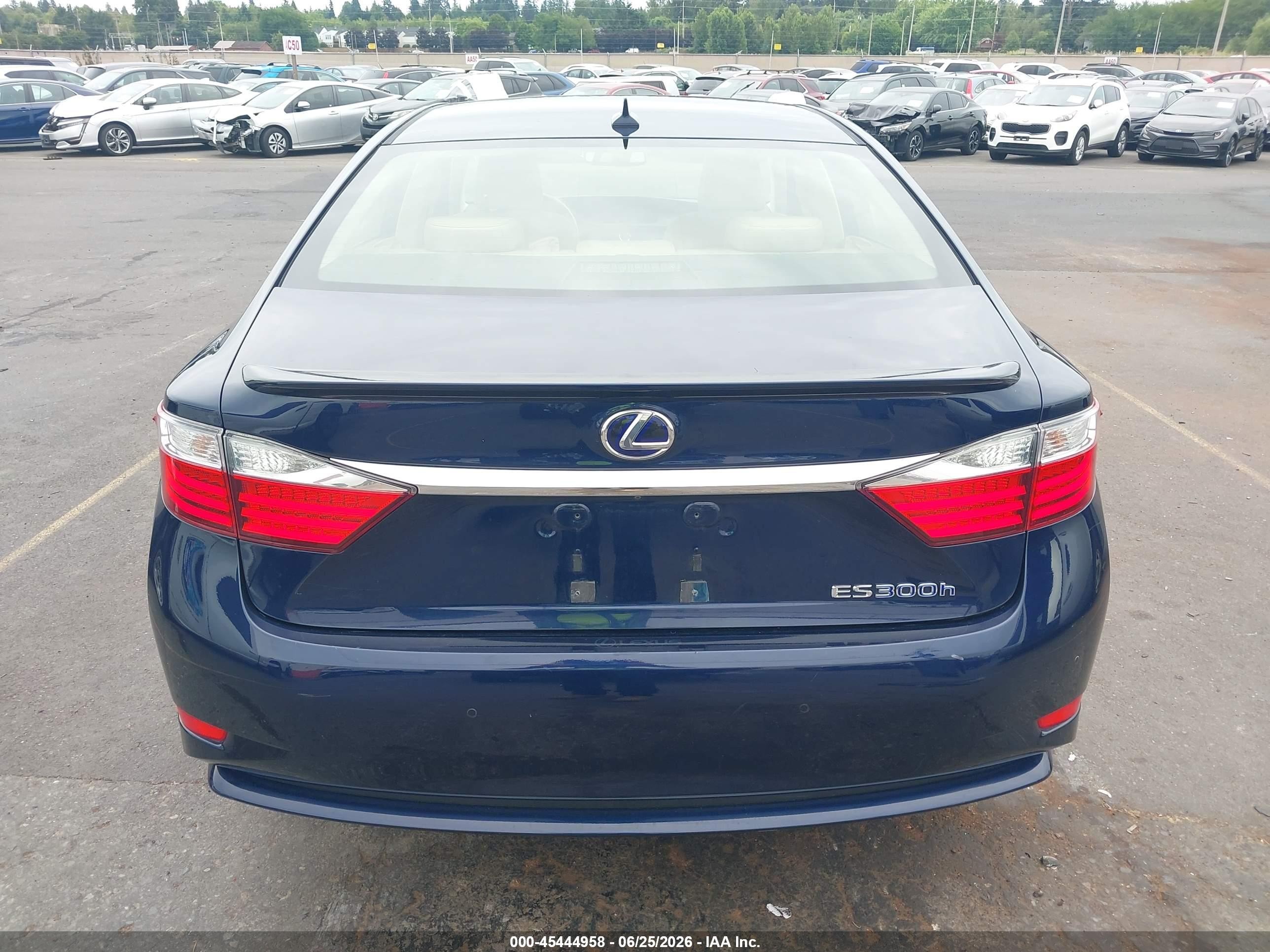 2013 Lexus Es 300h   Blue vin: JTHBW1GG6D2032881