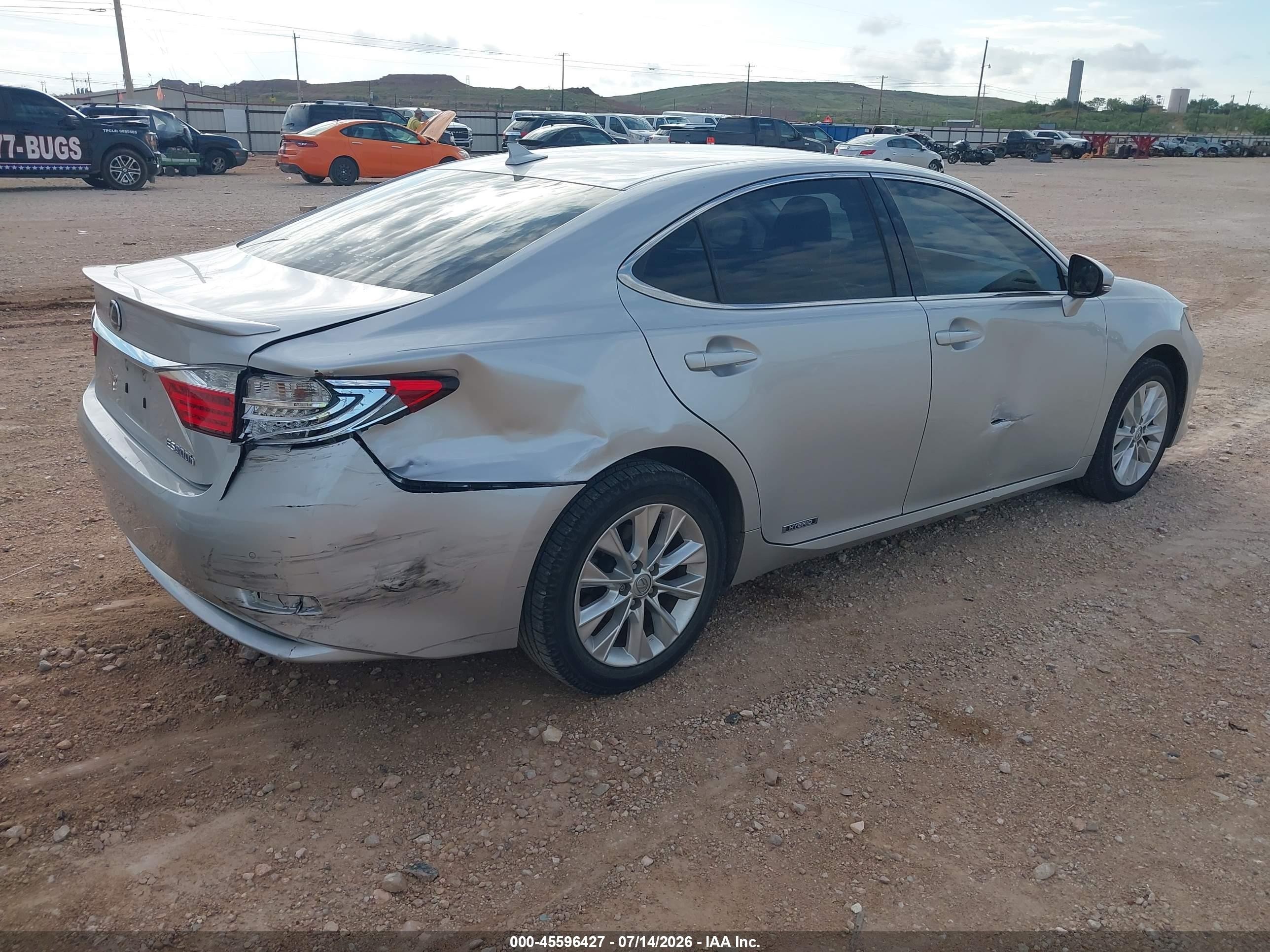 2013 Lexus Es 300h   Silver vin: JTHBW1GG6D2037319