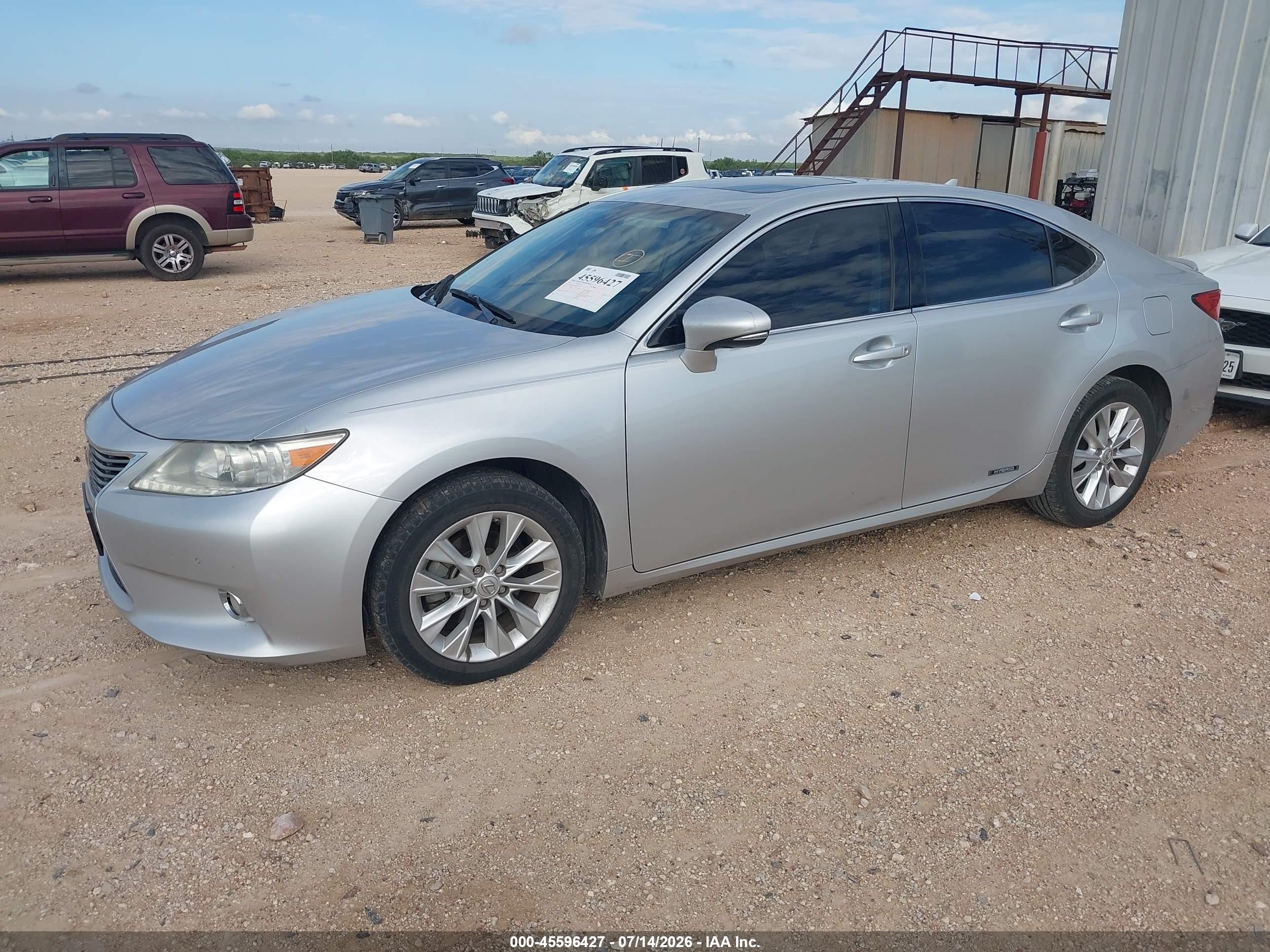 2013 Lexus Es 300h   Silver vin: JTHBW1GG6D2037319