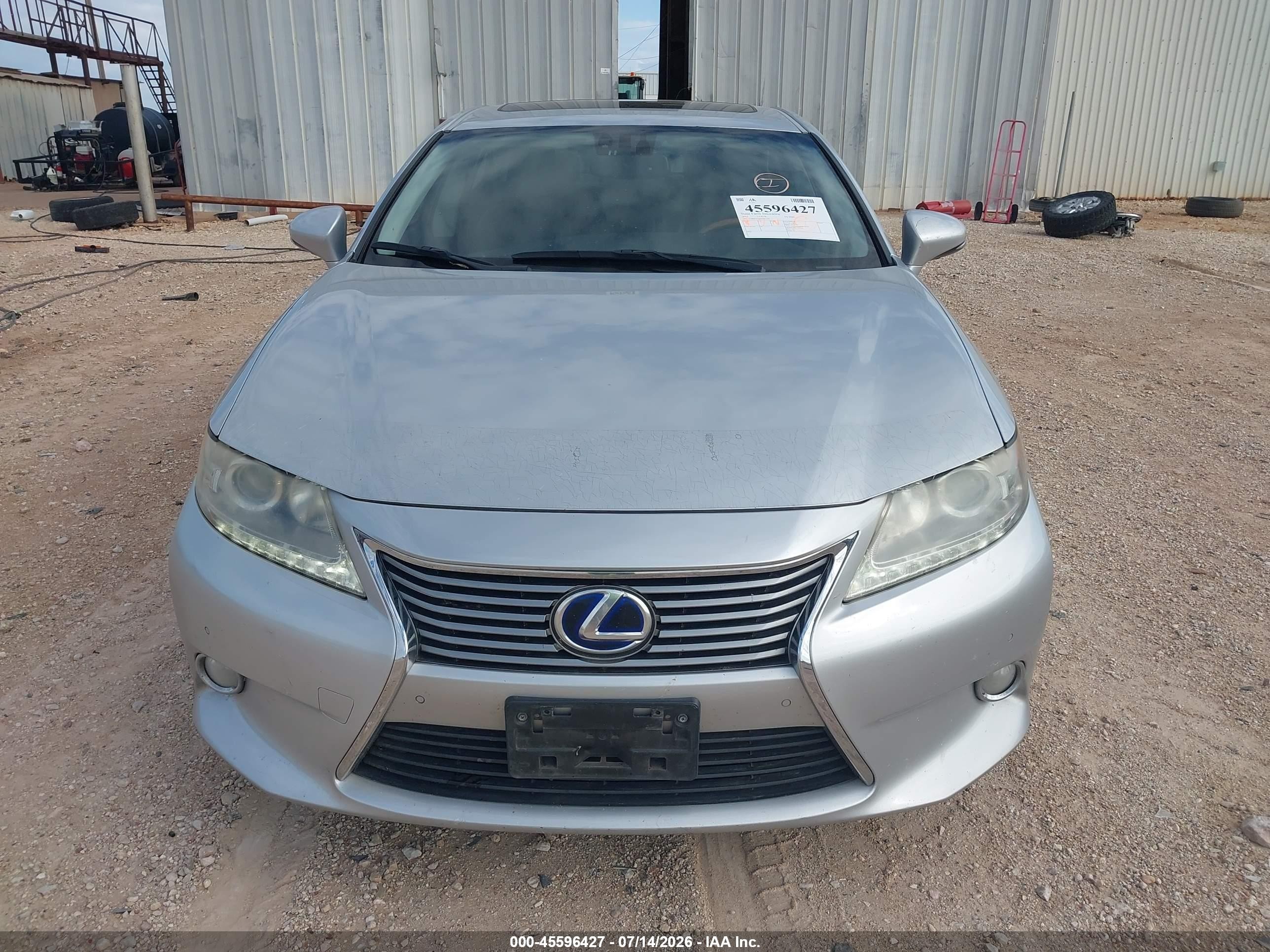 2013 Lexus Es 300h   Silver vin: JTHBW1GG6D2037319