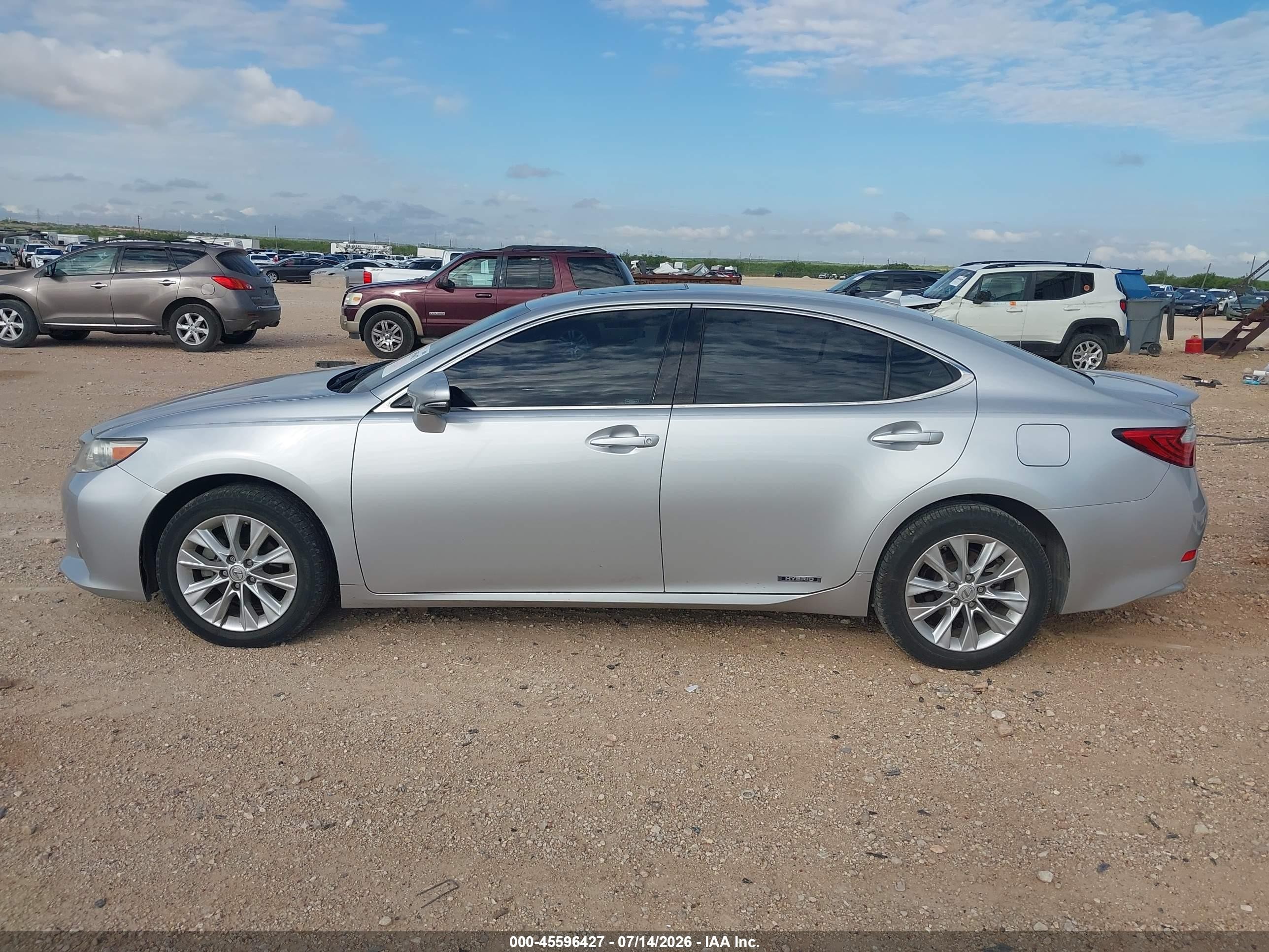 2013 Lexus Es 300h   Silver vin: JTHBW1GG6D2037319