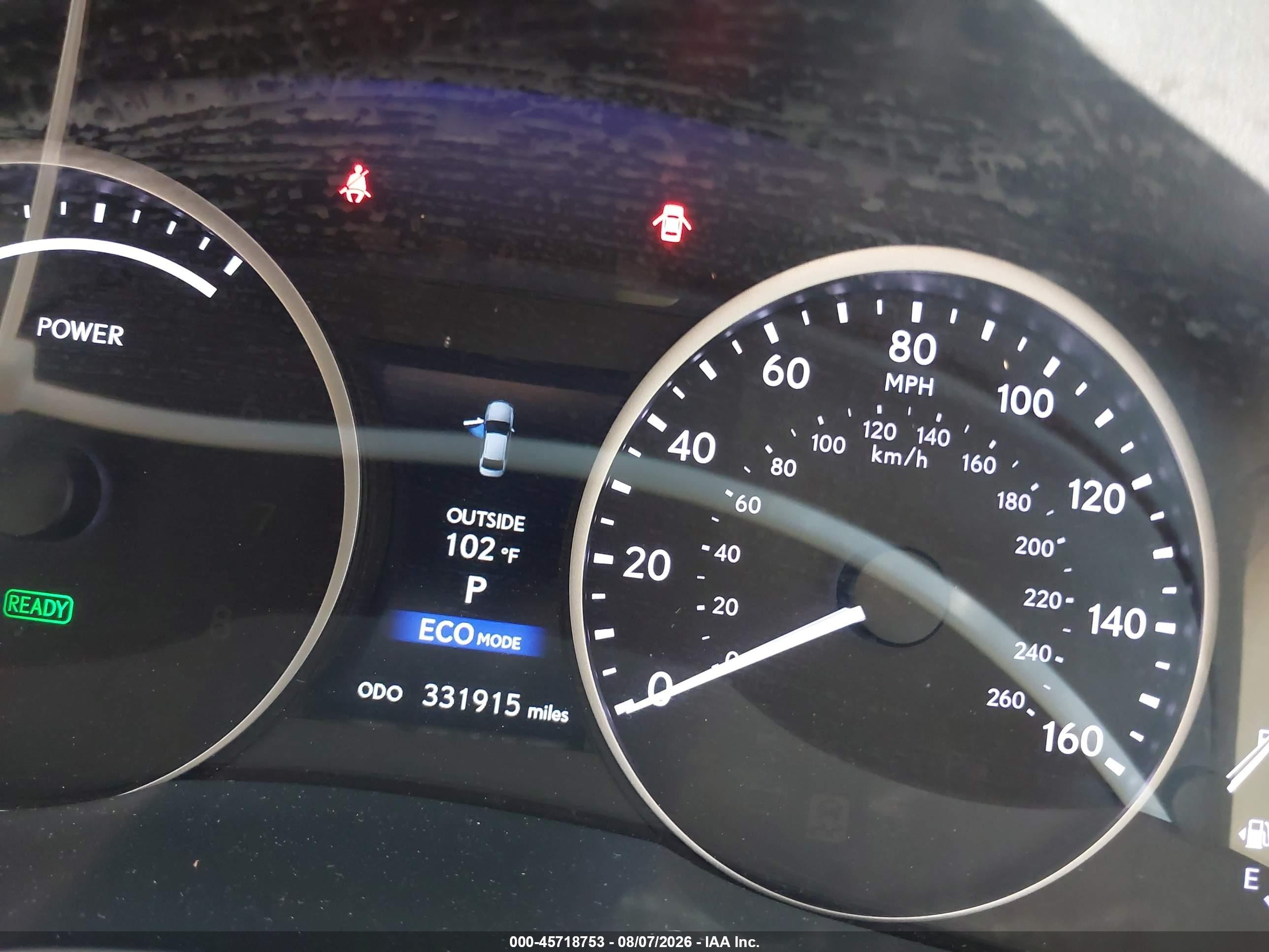 2015 Lexus Es 300h   White vin: JTHBW1GG6F2083350