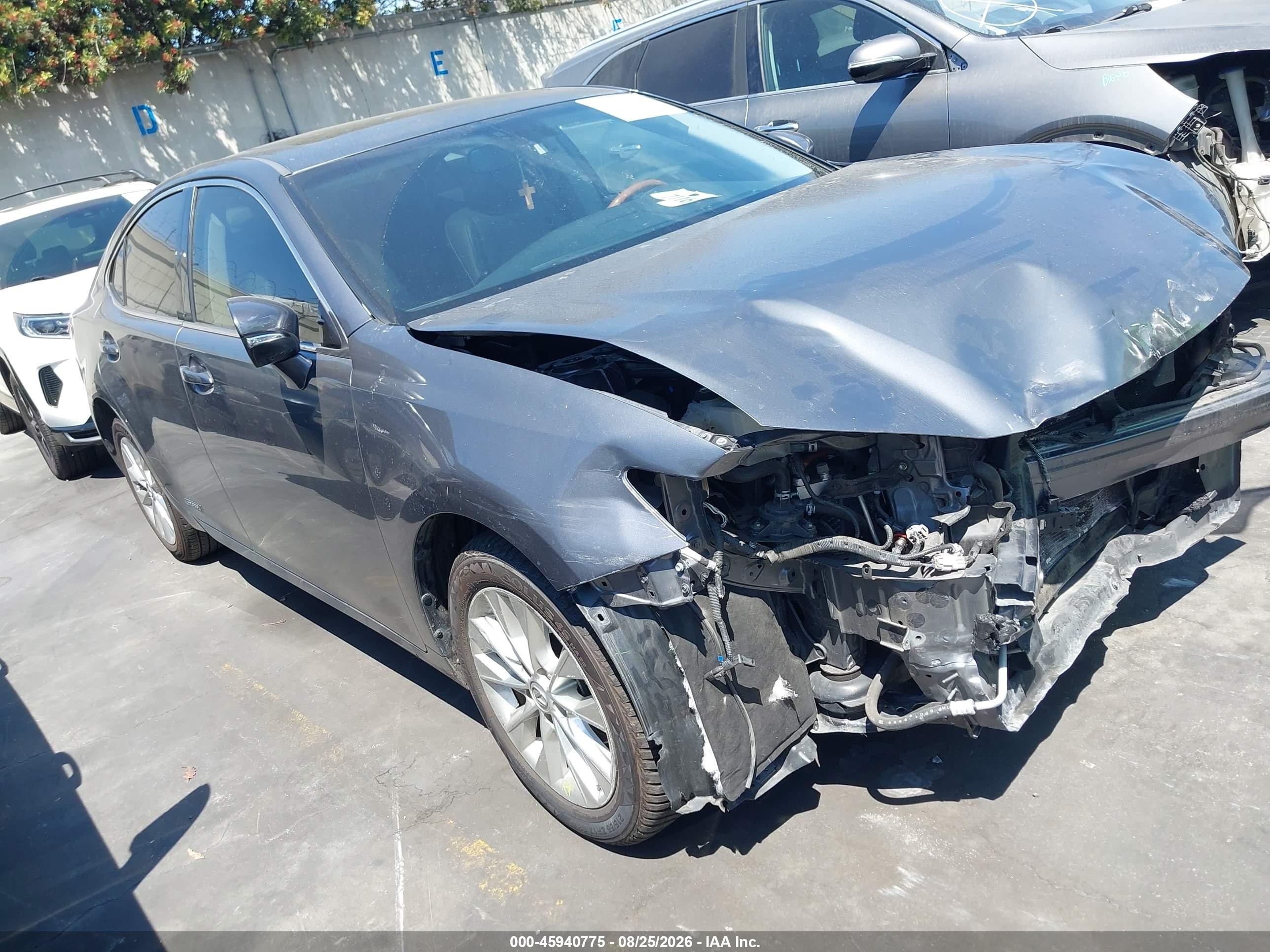 2013 Lexus Es 300h   Gray vin: JTHBW1GG7D2004667