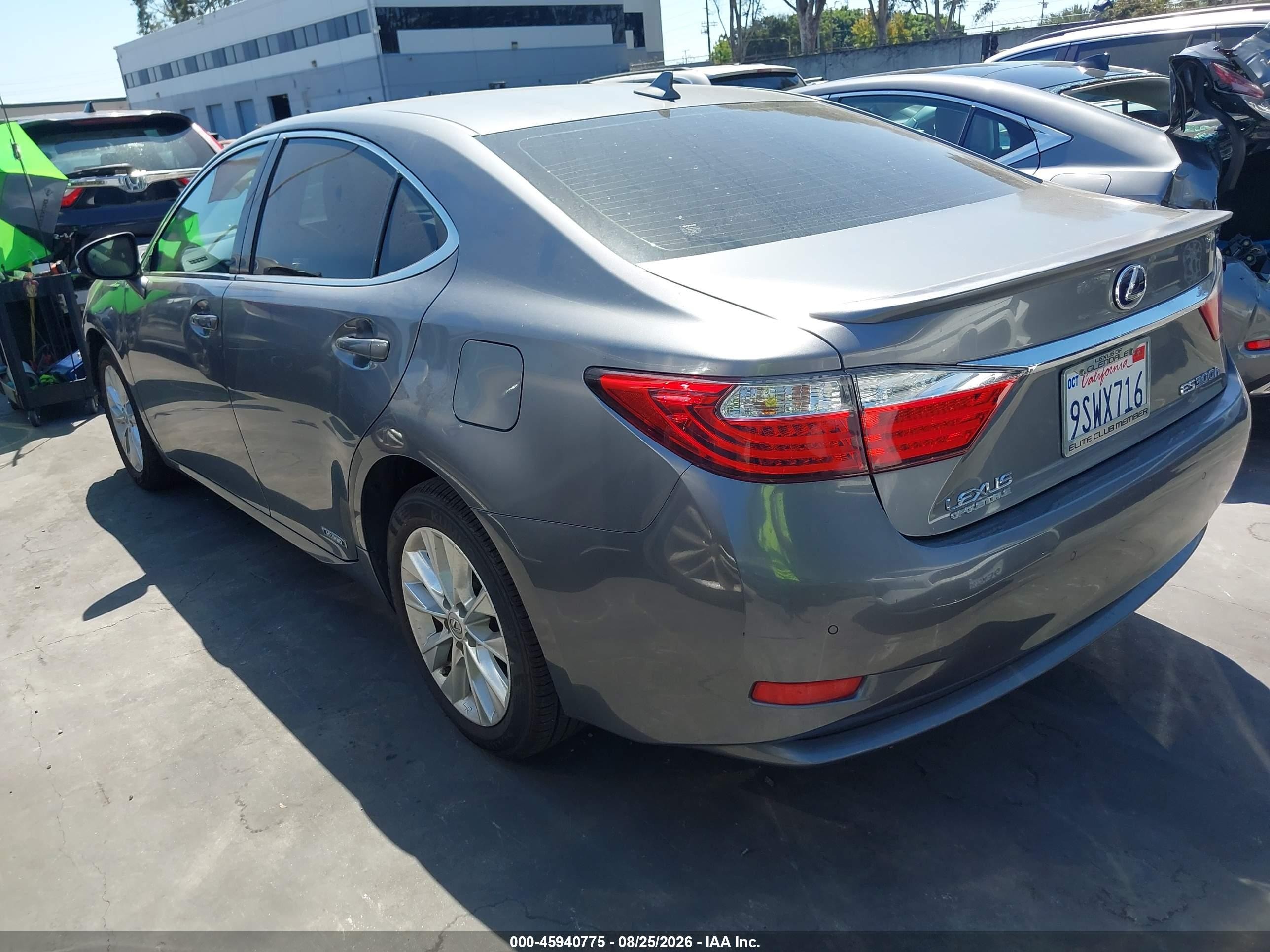 2013 Lexus Es 300h   Gray vin: JTHBW1GG7D2004667