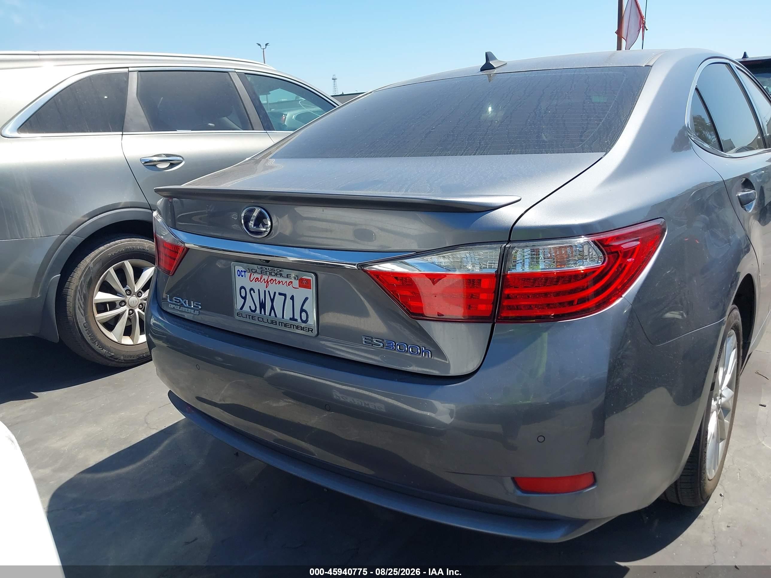 2013 Lexus Es 300h   Gray vin: JTHBW1GG7D2004667