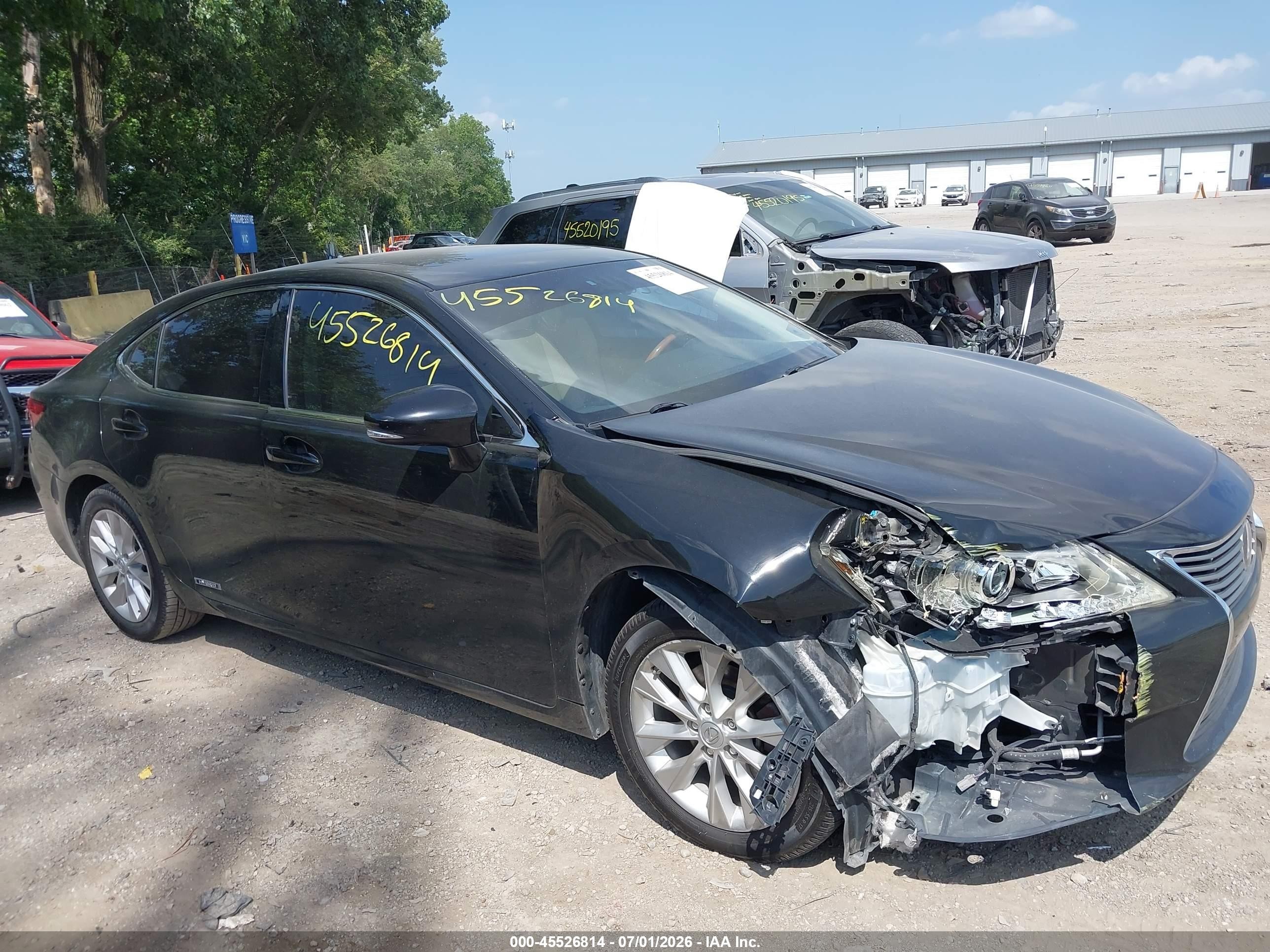 2013 Lexus Es 300h   Black vin: JTHBW1GG7D2006595