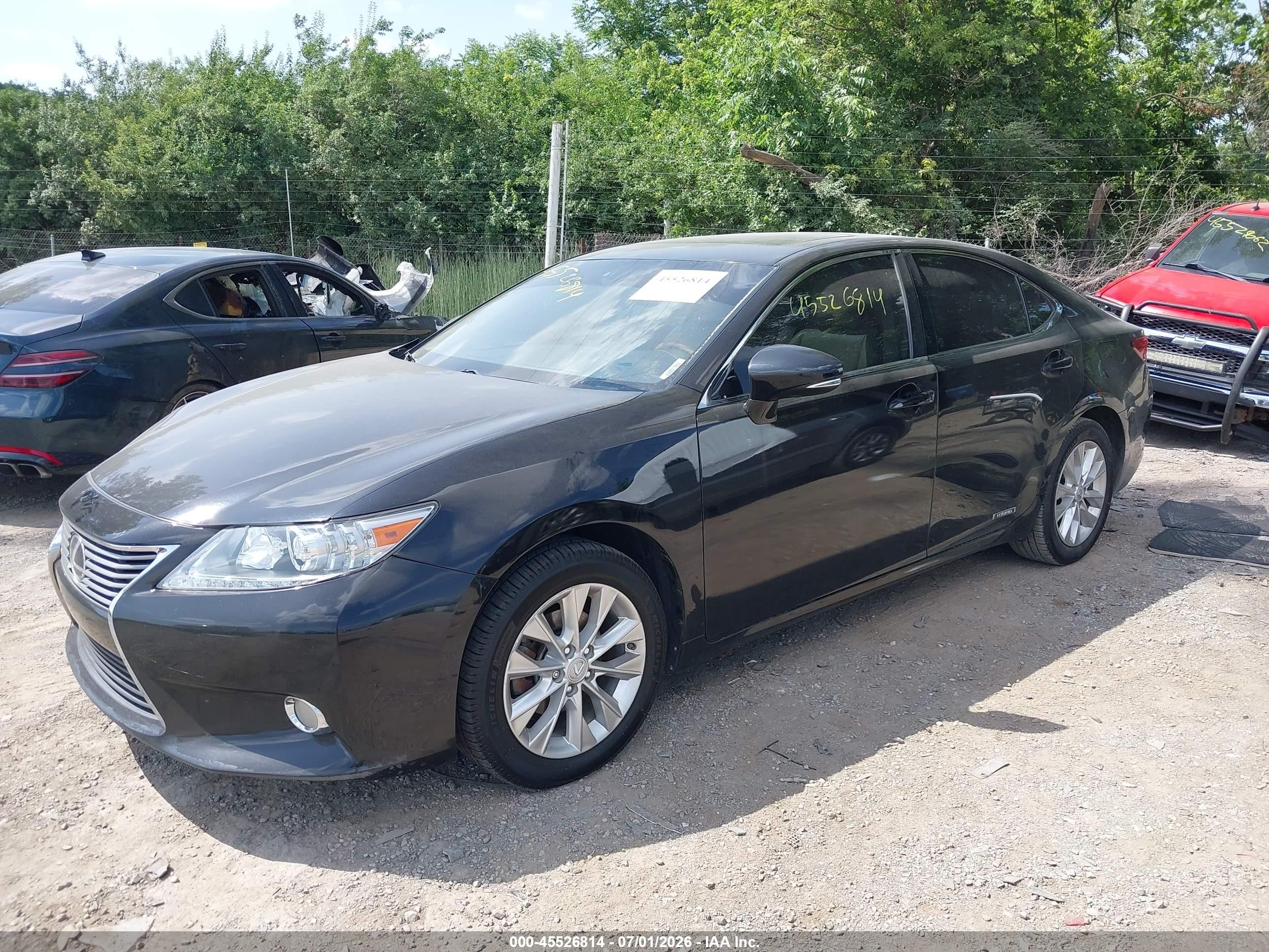2013 Lexus Es 300h   Black vin: JTHBW1GG7D2006595