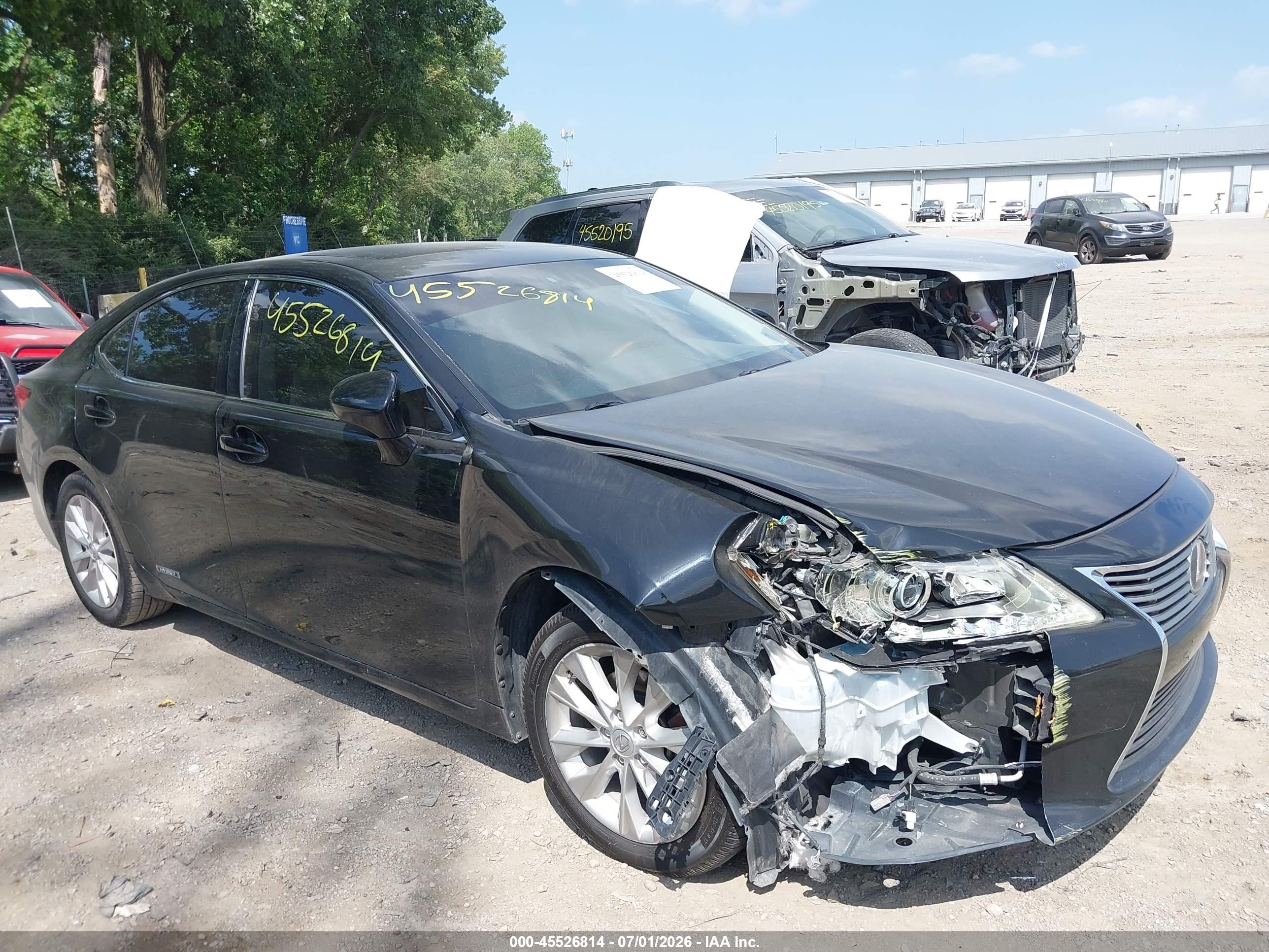 2013 Lexus Es 300h   Black vin: JTHBW1GG7D2006595