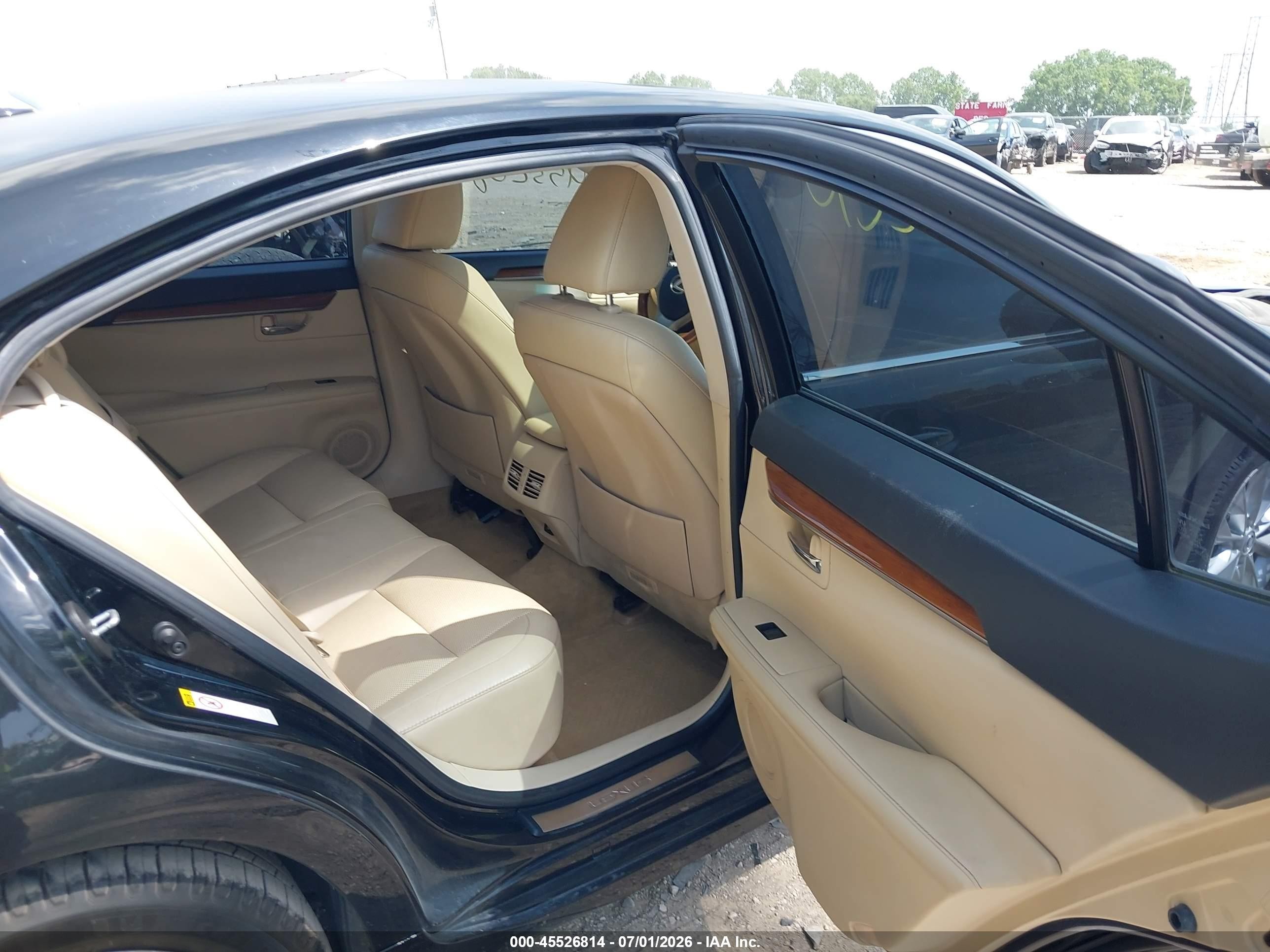 2013 Lexus Es 300h   Black vin: JTHBW1GG7D2006595