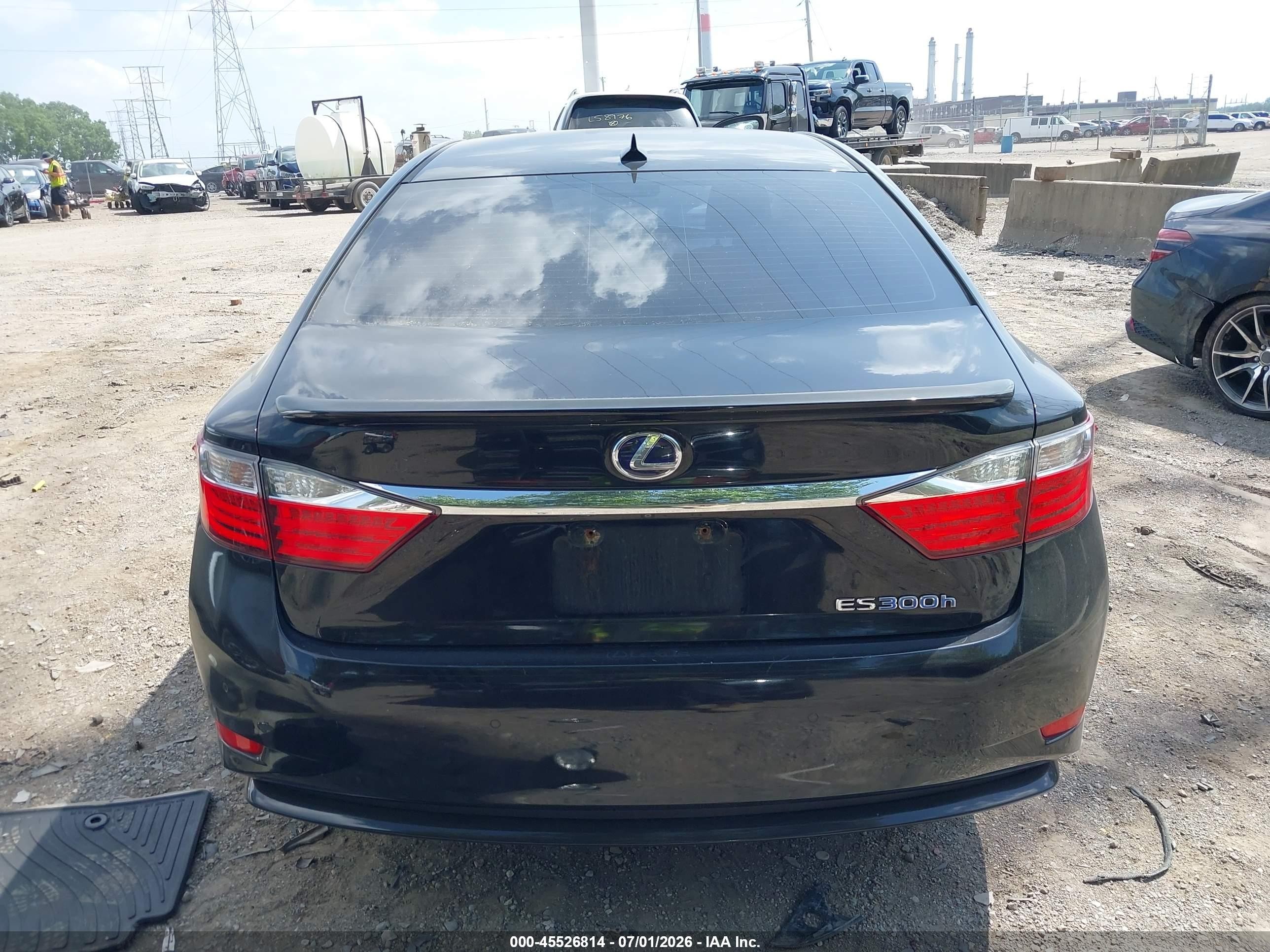 2013 Lexus Es 300h   Black vin: JTHBW1GG7D2006595