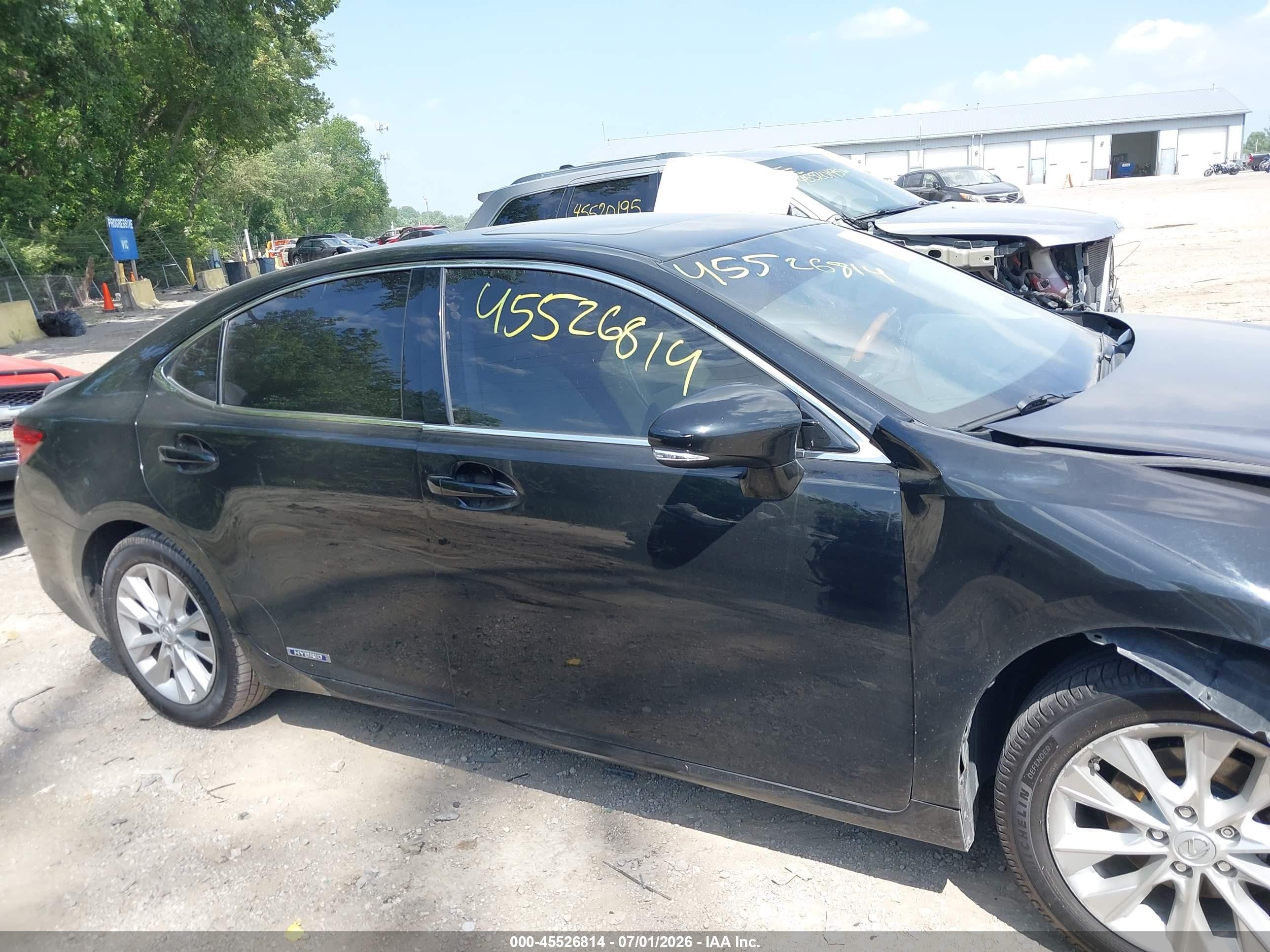 2013 Lexus Es 300h   Black vin: JTHBW1GG7D2006595