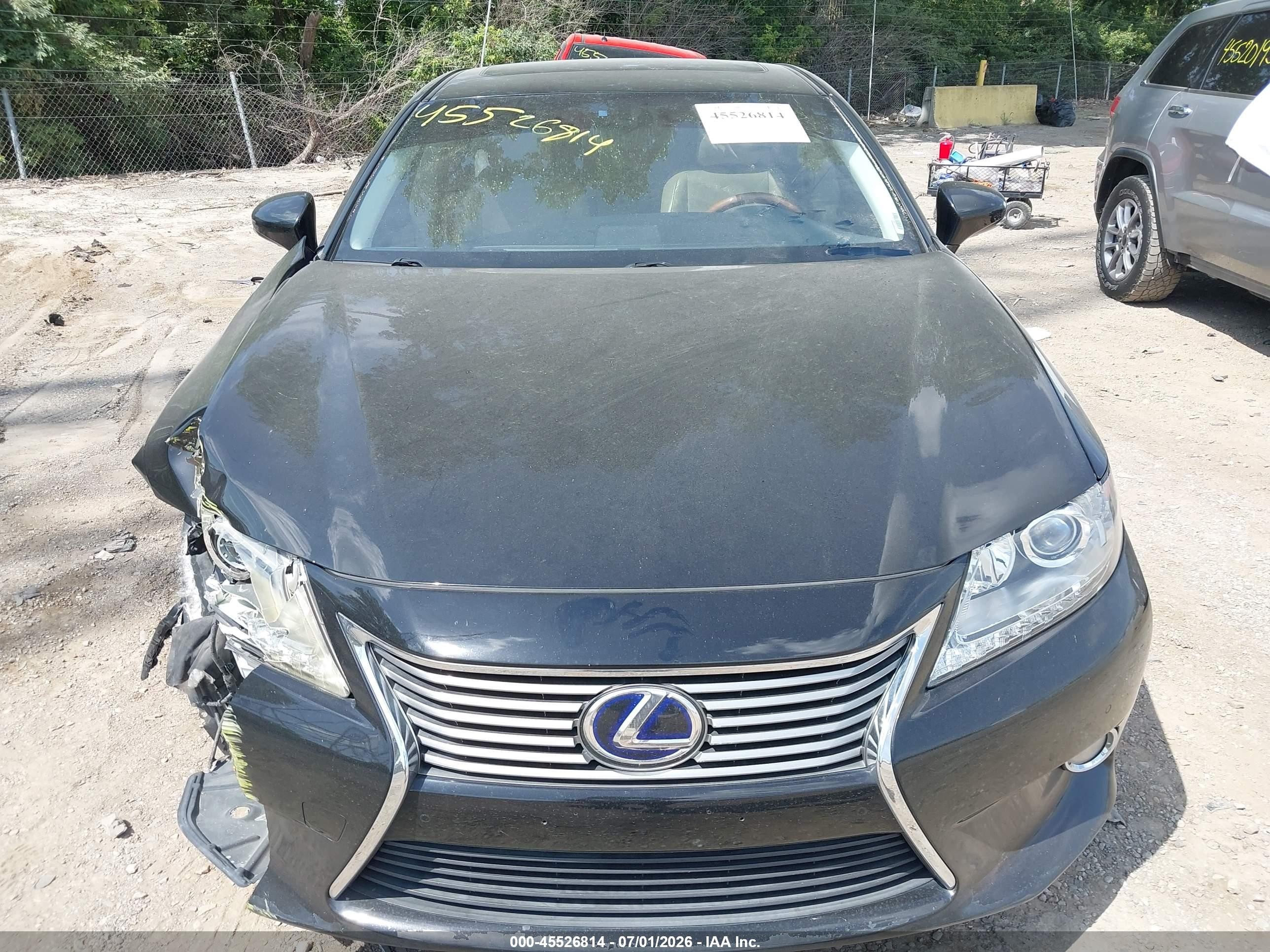 2013 Lexus Es 300h   Black vin: JTHBW1GG7D2006595