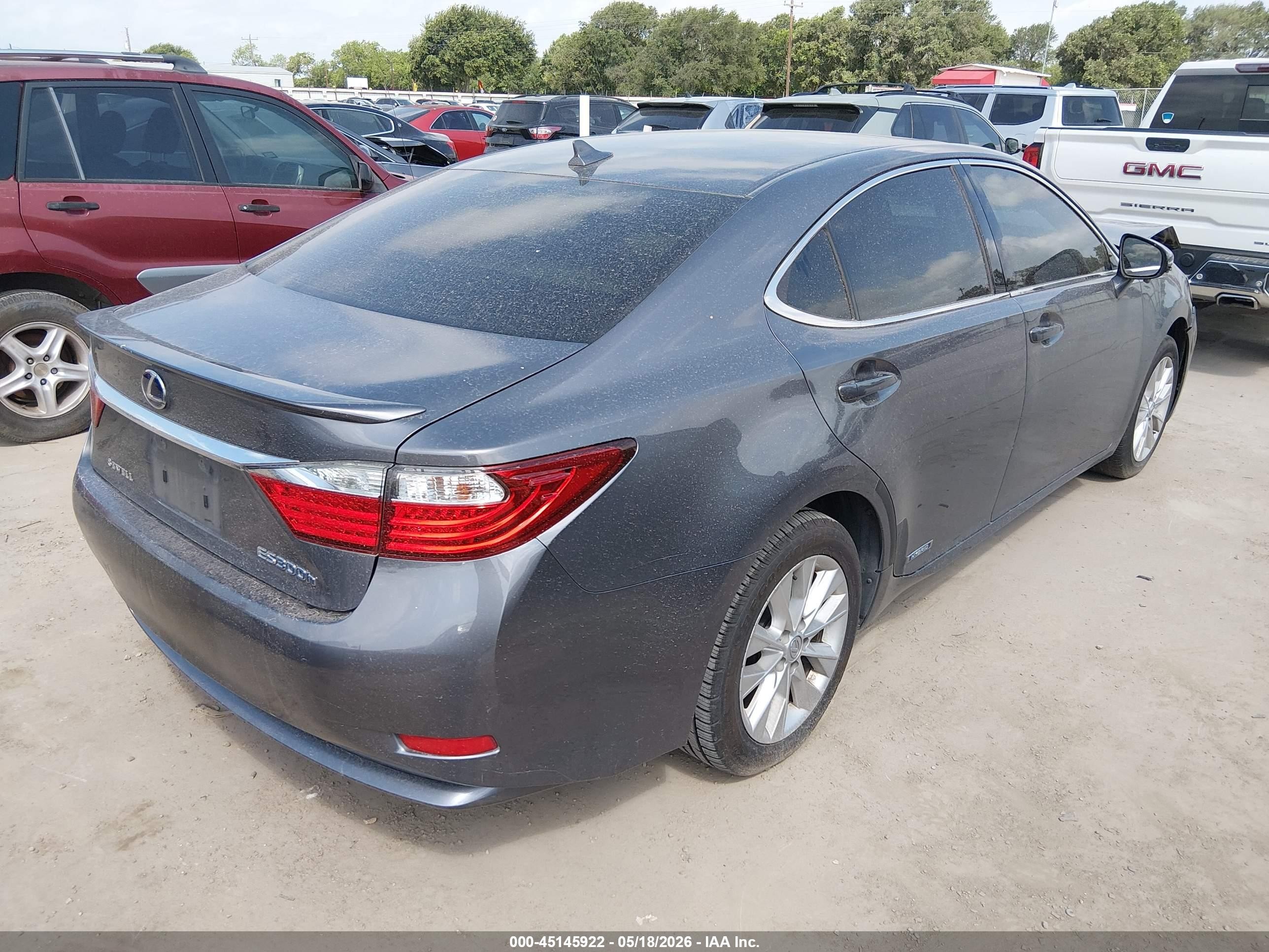 2013 Lexus Es 300h Gray vin: JTHBW1GG7D2007052