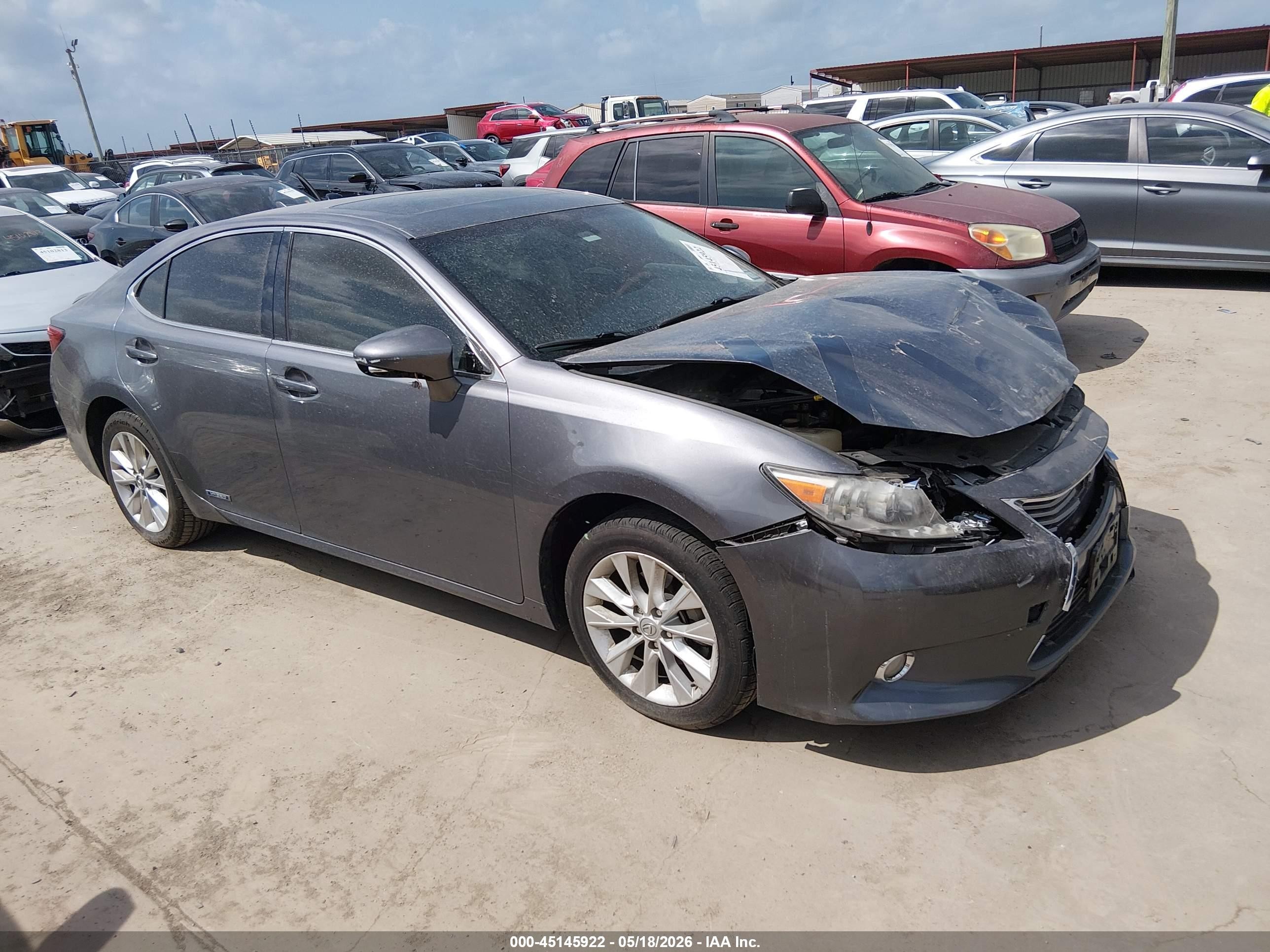 2013 Lexus Es 300h Gray vin: JTHBW1GG7D2007052