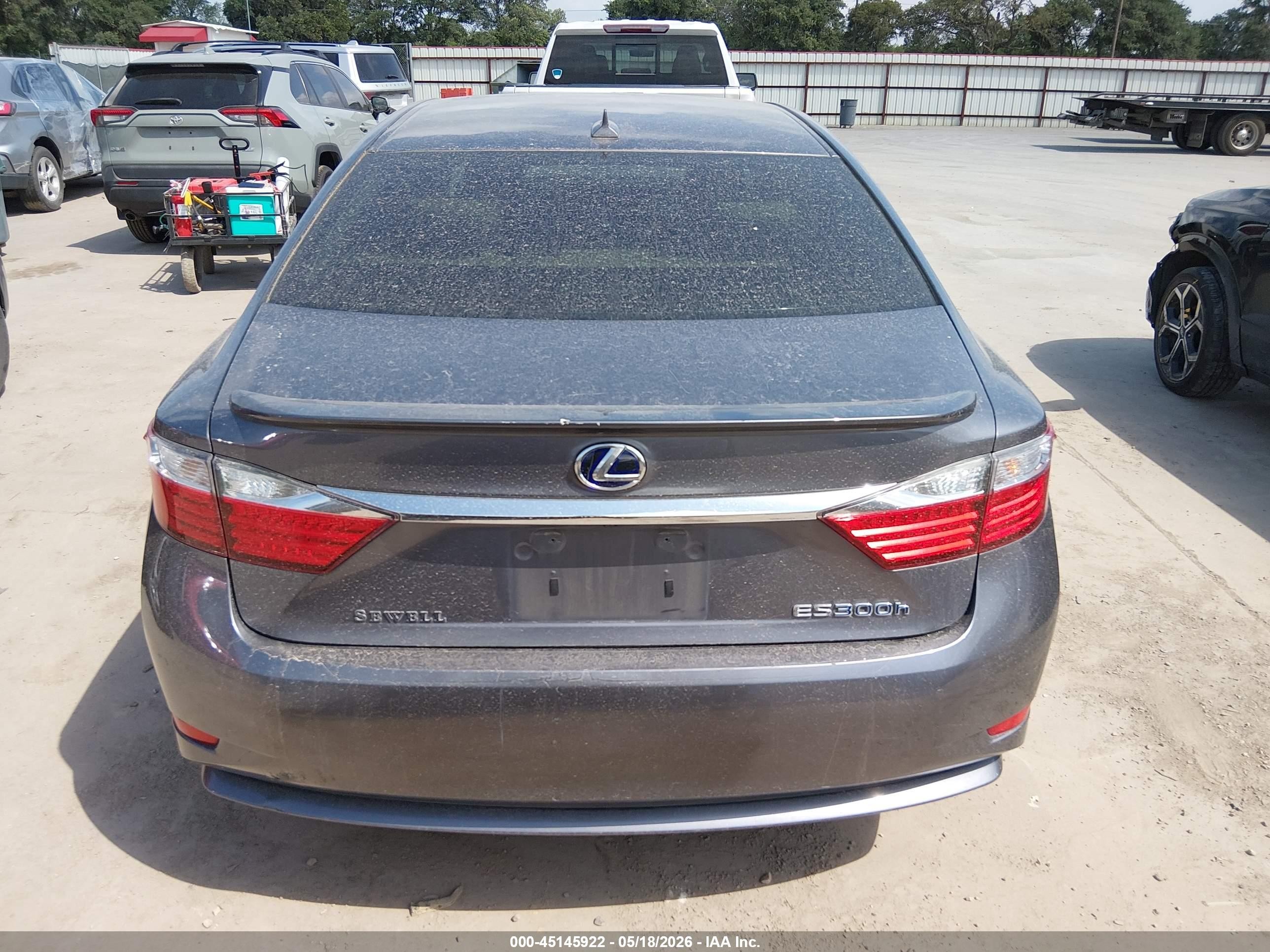 2013 Lexus Es 300h Gray vin: JTHBW1GG7D2007052