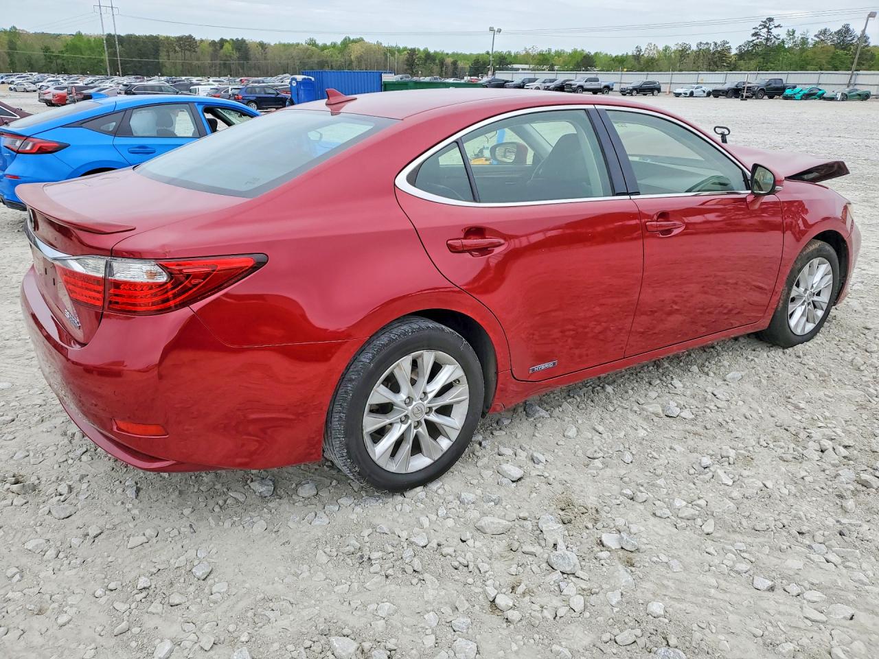 2013 Lexus Es 300h Base Red vin: JTHBW1GG7D2024465