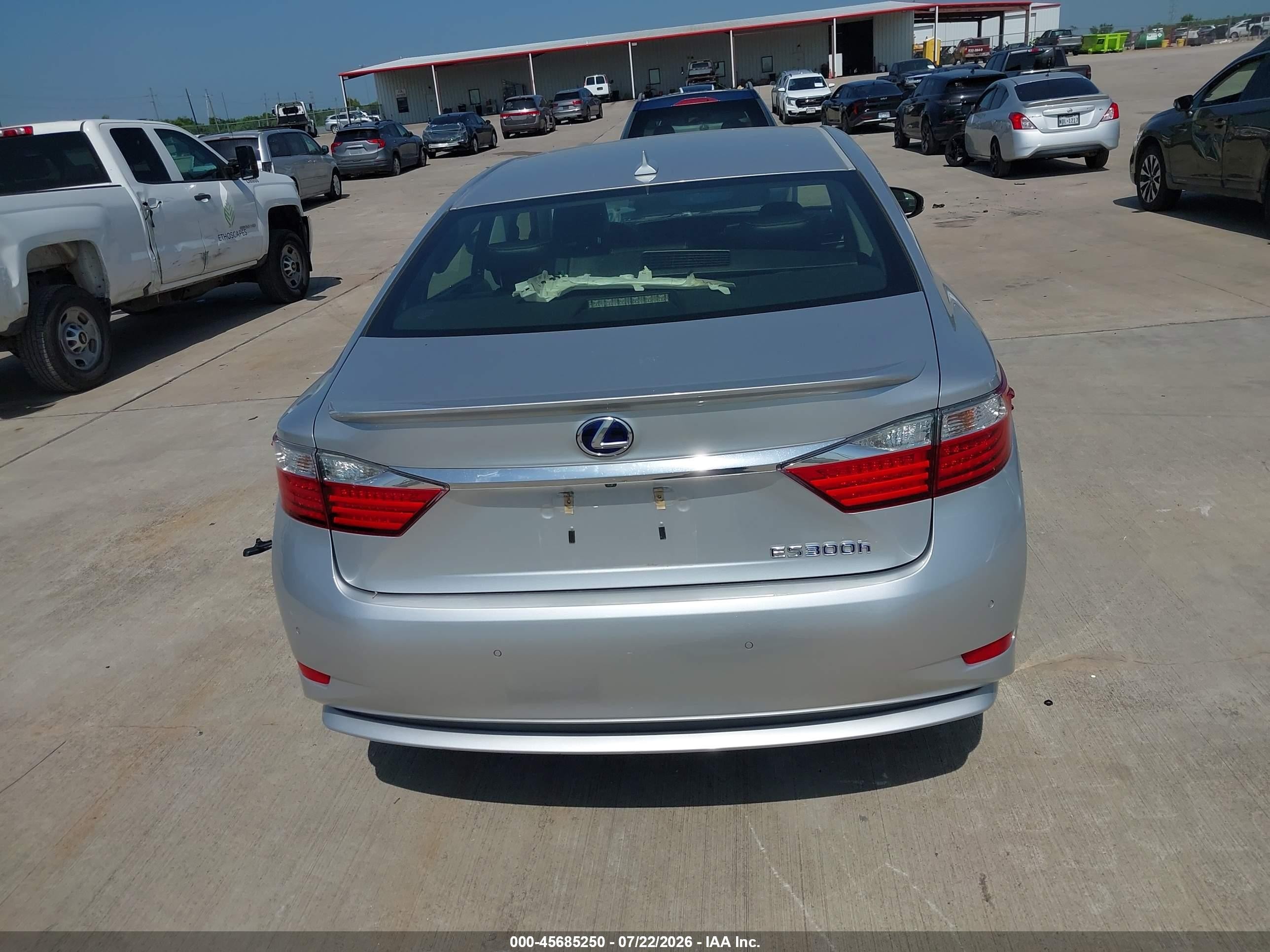 2013 Lexus Es 300h   Silver vin: JTHBW1GG7D2028368