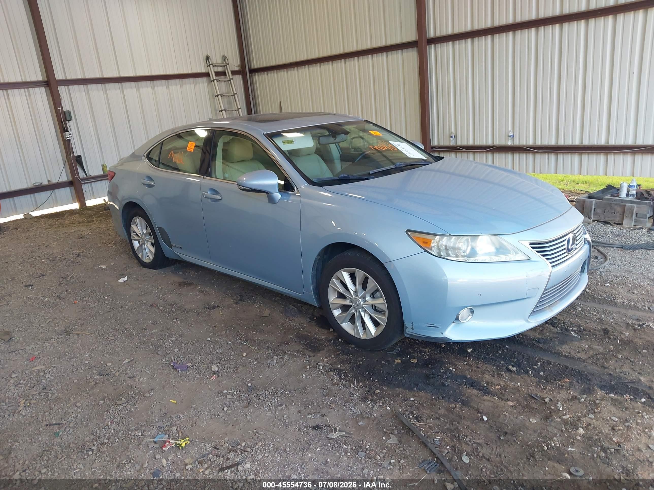 2013 Lexus Es 300h   Blue vin: JTHBW1GG8D2001485