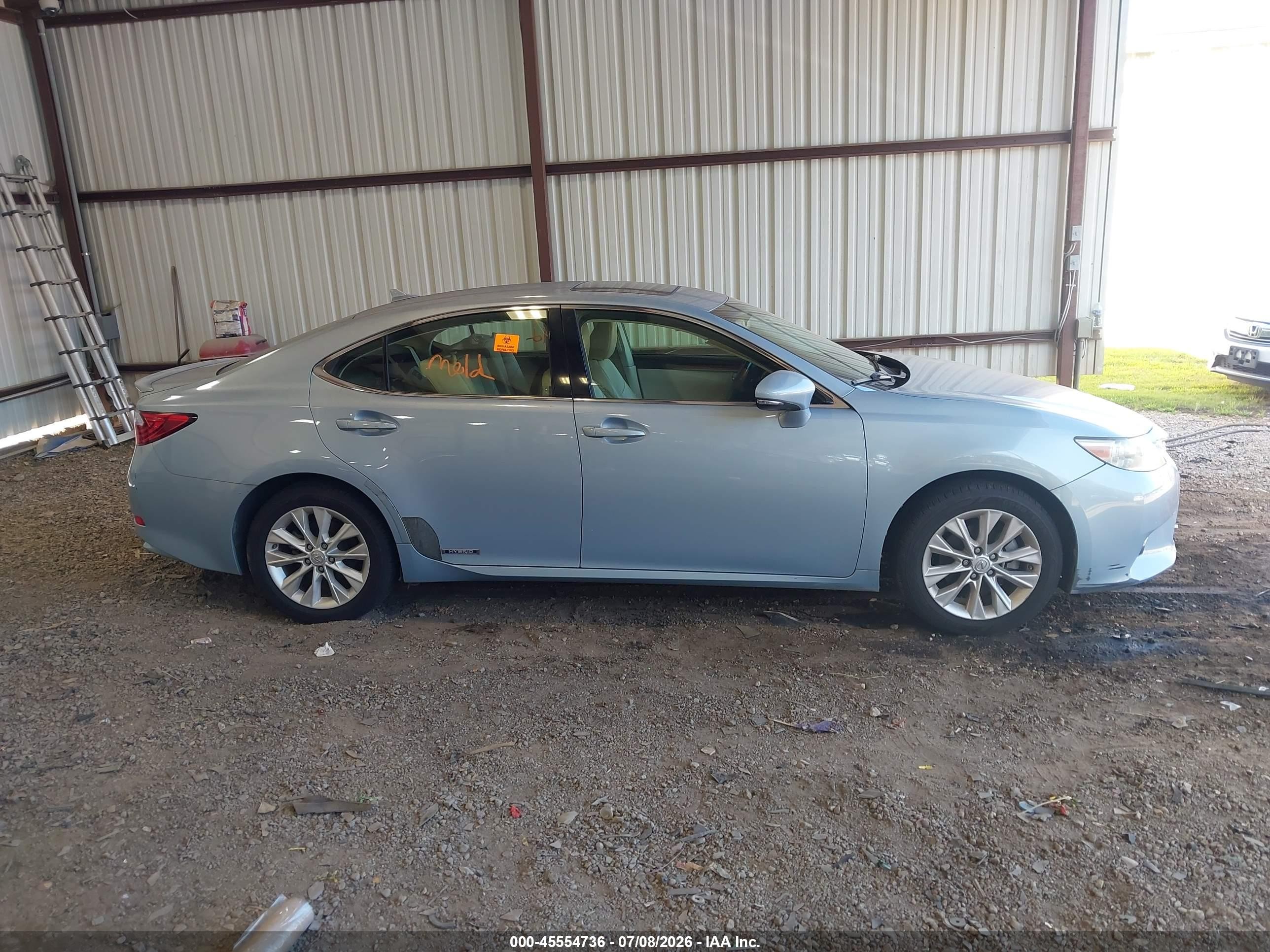 2013 Lexus Es 300h   Blue vin: JTHBW1GG8D2001485