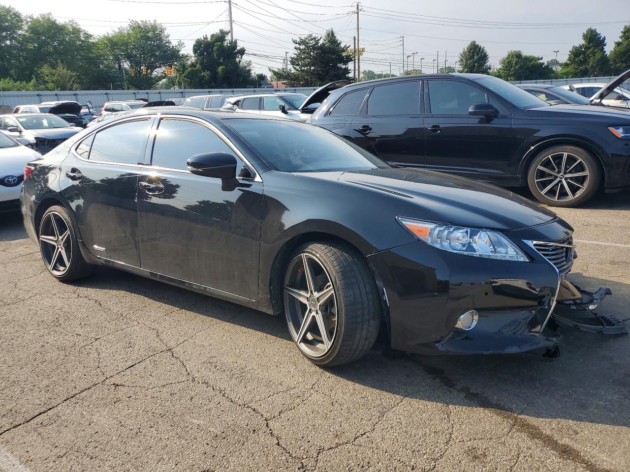 2013 Lexus Es 300h Black vin: JTHBW1GG8D2003995