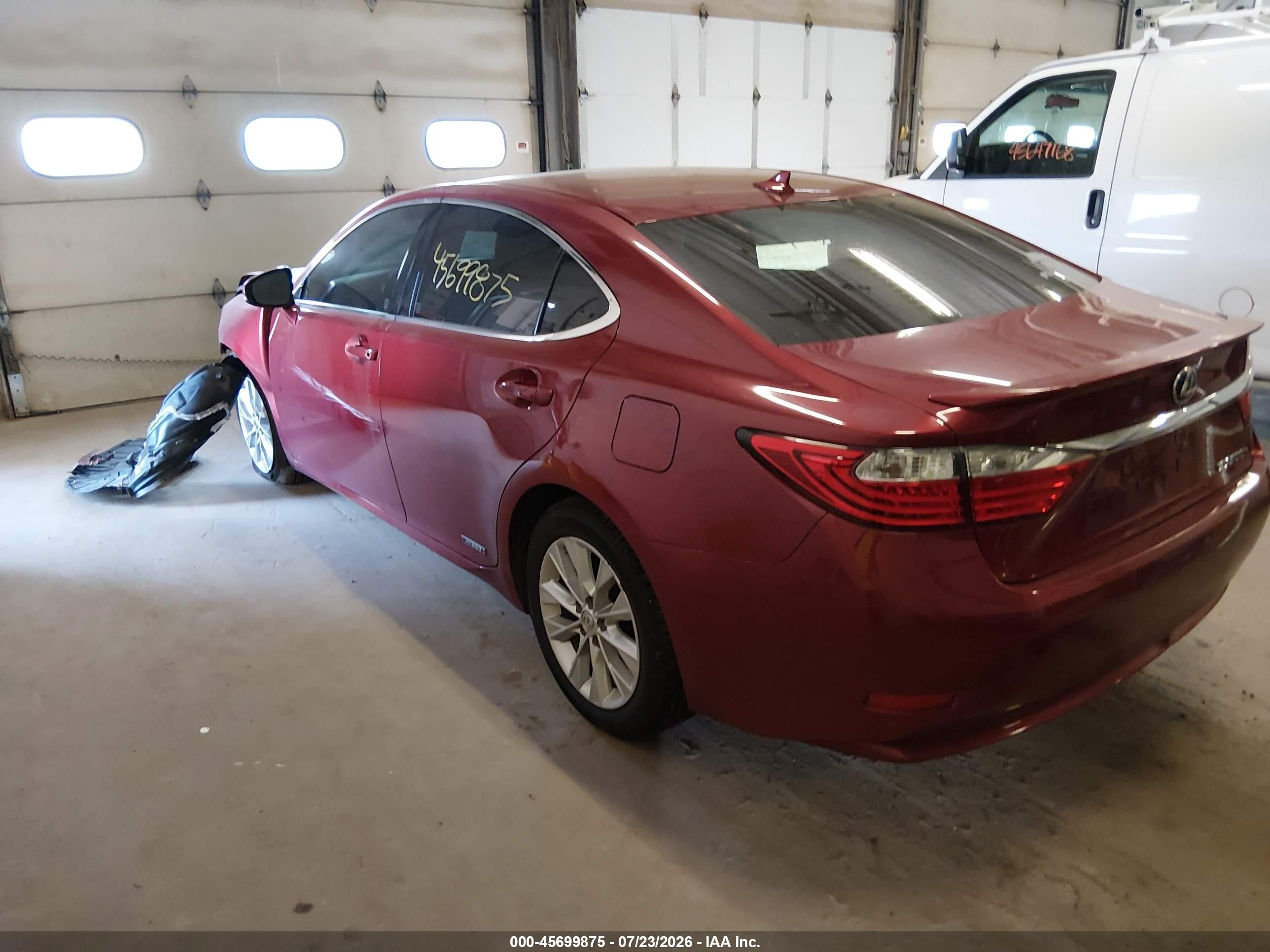 2013 Lexus Es 300h Red vin: JTHBW1GG8D2010641