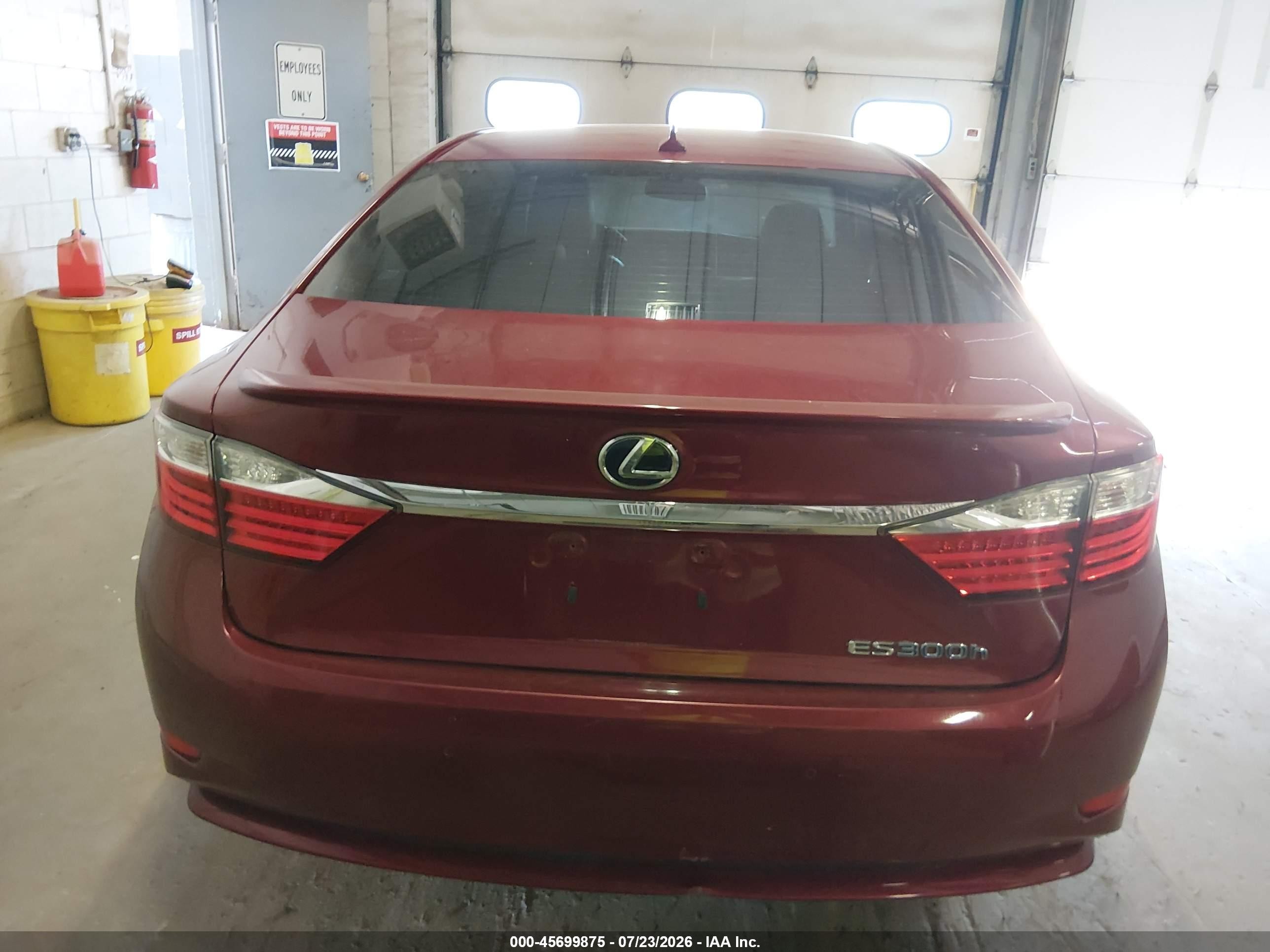 2013 Lexus Es 300h Red vin: JTHBW1GG8D2010641