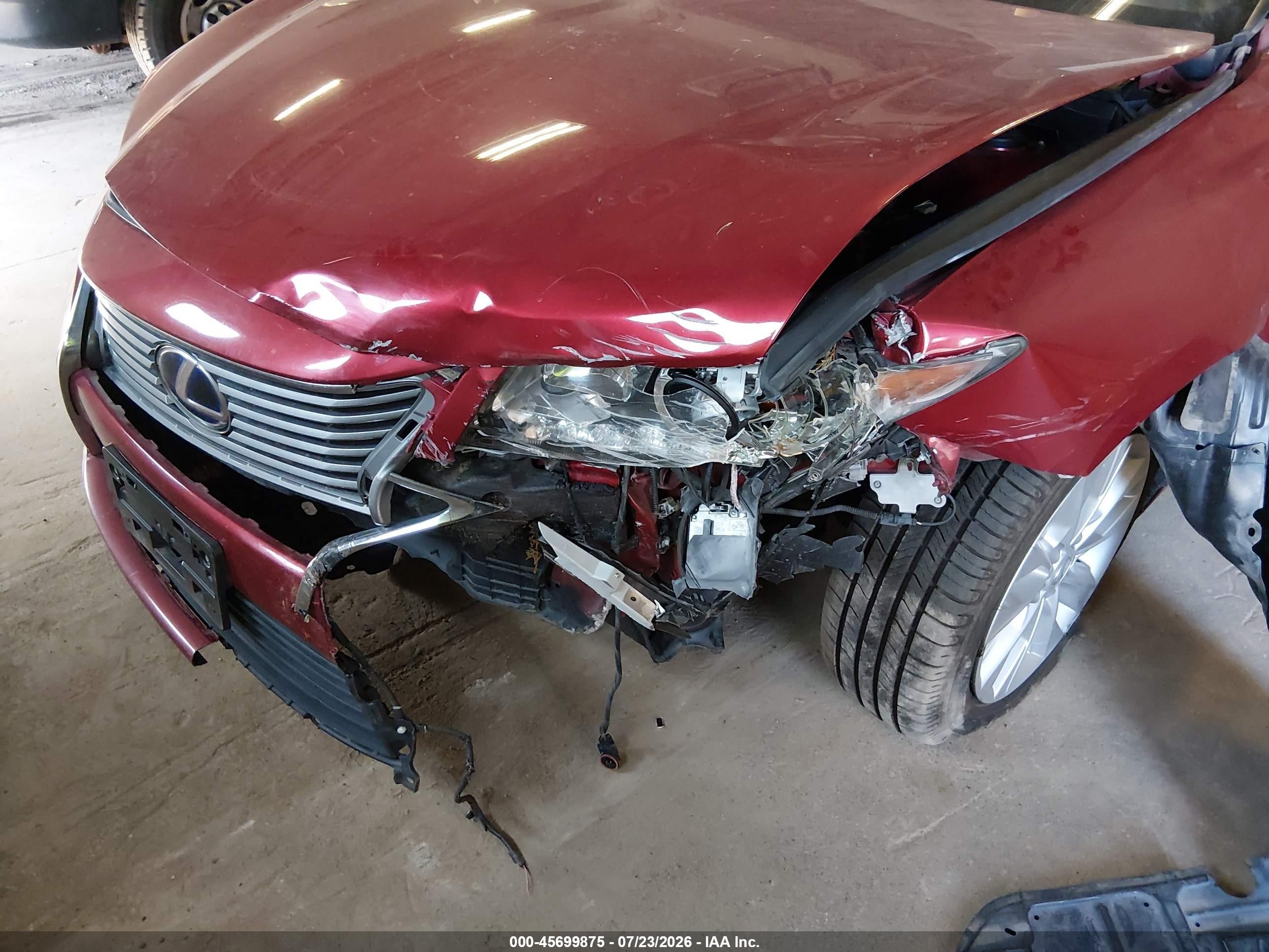 2013 Lexus Es 300h Red vin: JTHBW1GG8D2010641