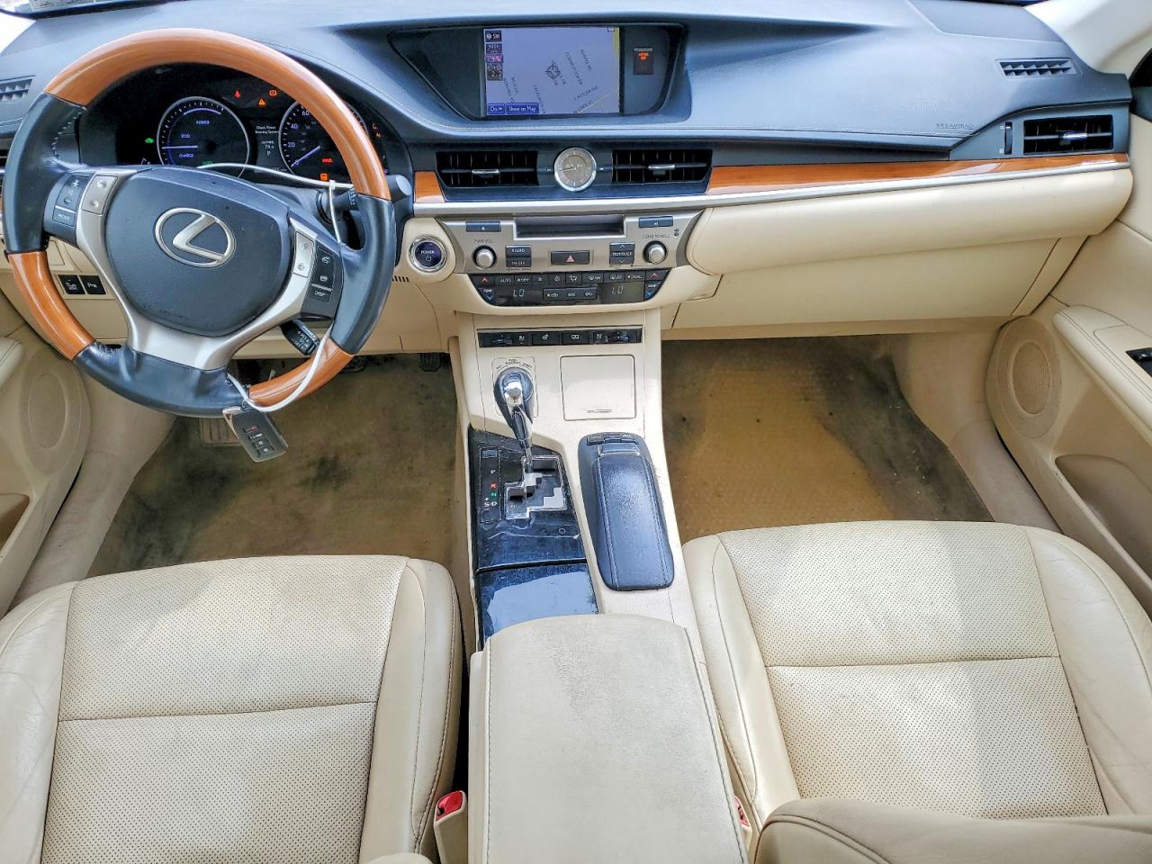 2013 Lexus Es 300h White vin: JTHBW1GG8D2033661
