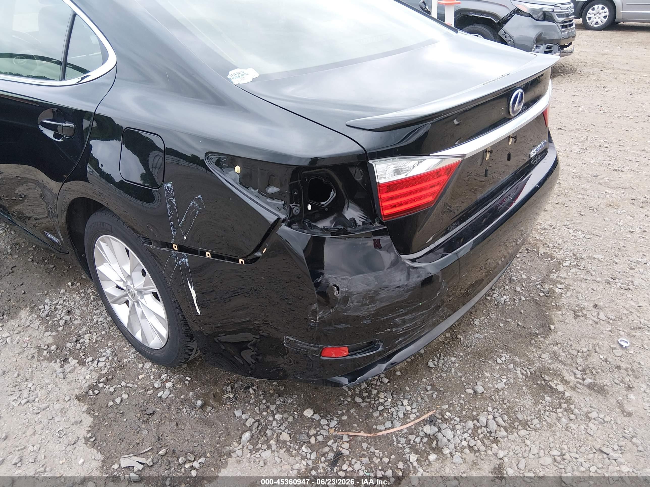 2013 Lexus Es 300h   Black vin: JTHBW1GG8D2036107