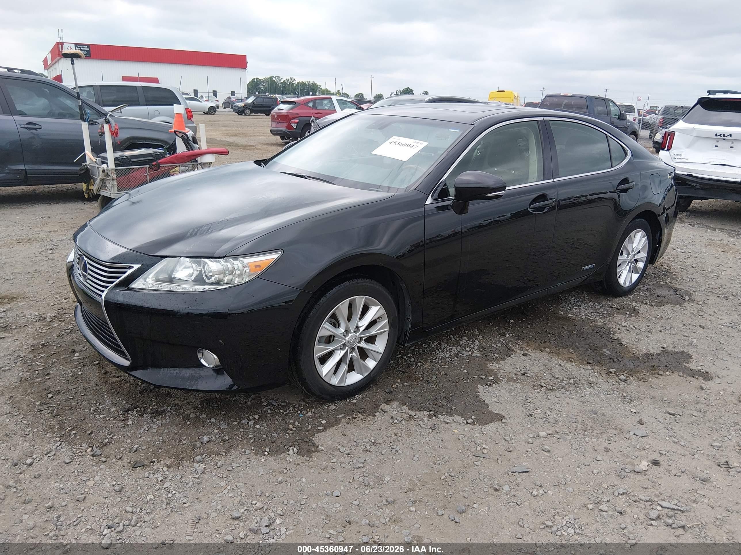 2013 Lexus Es 300h   Black vin: JTHBW1GG8D2036107